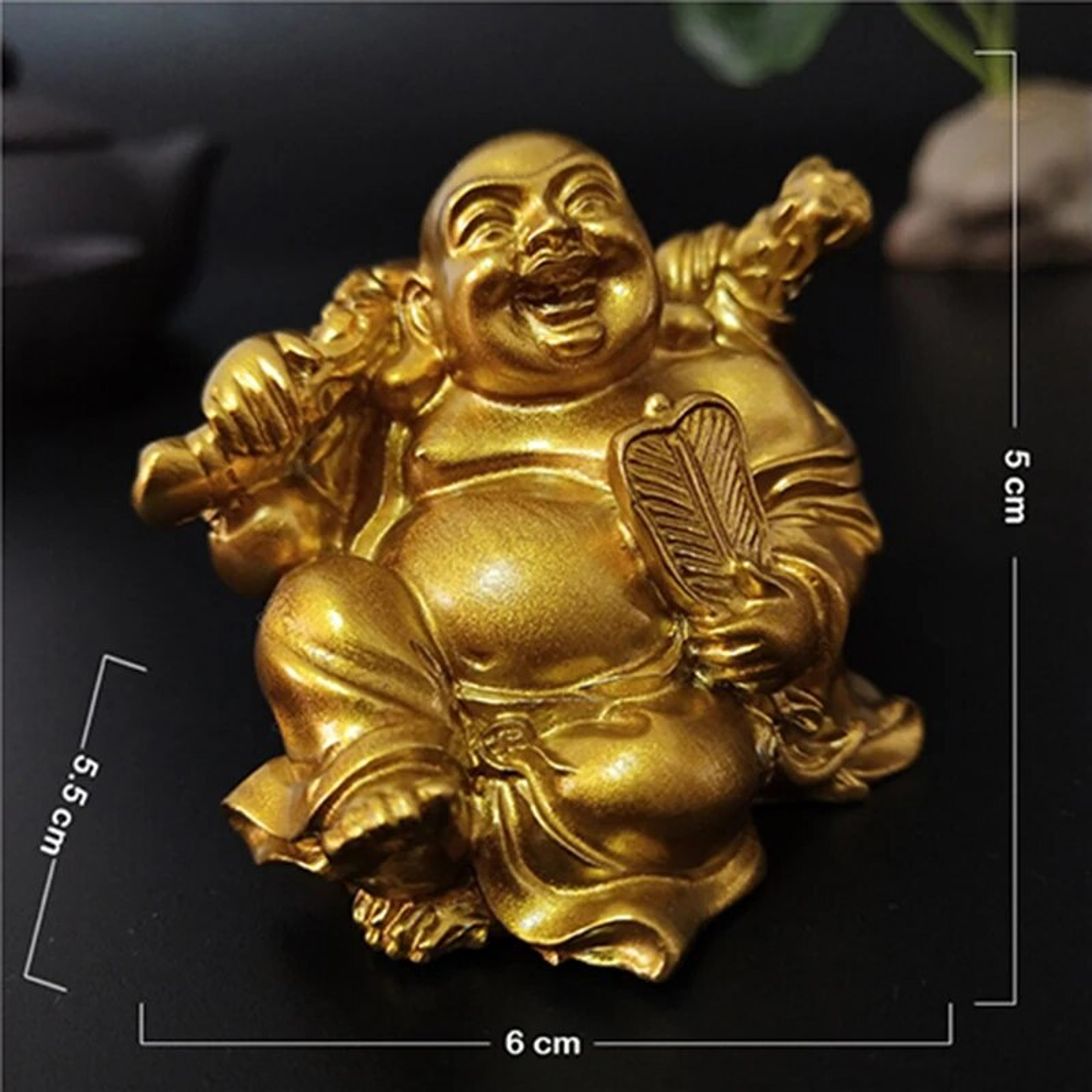 en00GoldenLaughingBuddhaStatueChineseFengShuiLuckyMoneyMaitreyaBuddhaSculptureFigurines