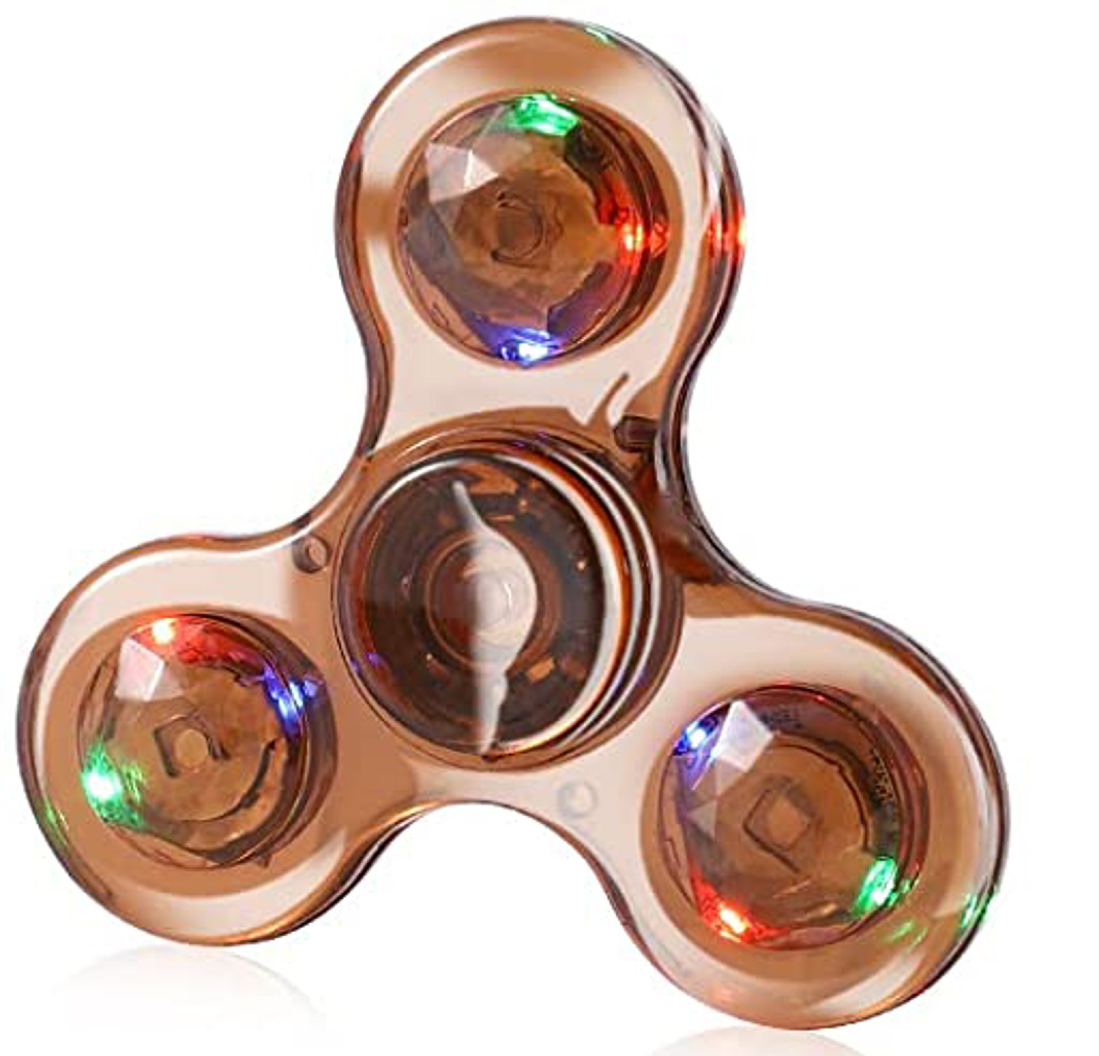 Crystal Luminous LED Fidget Spinner Glow In Dark Hand Spinner EDC Stress Relief Toy  Kinetic Gyrosc 6