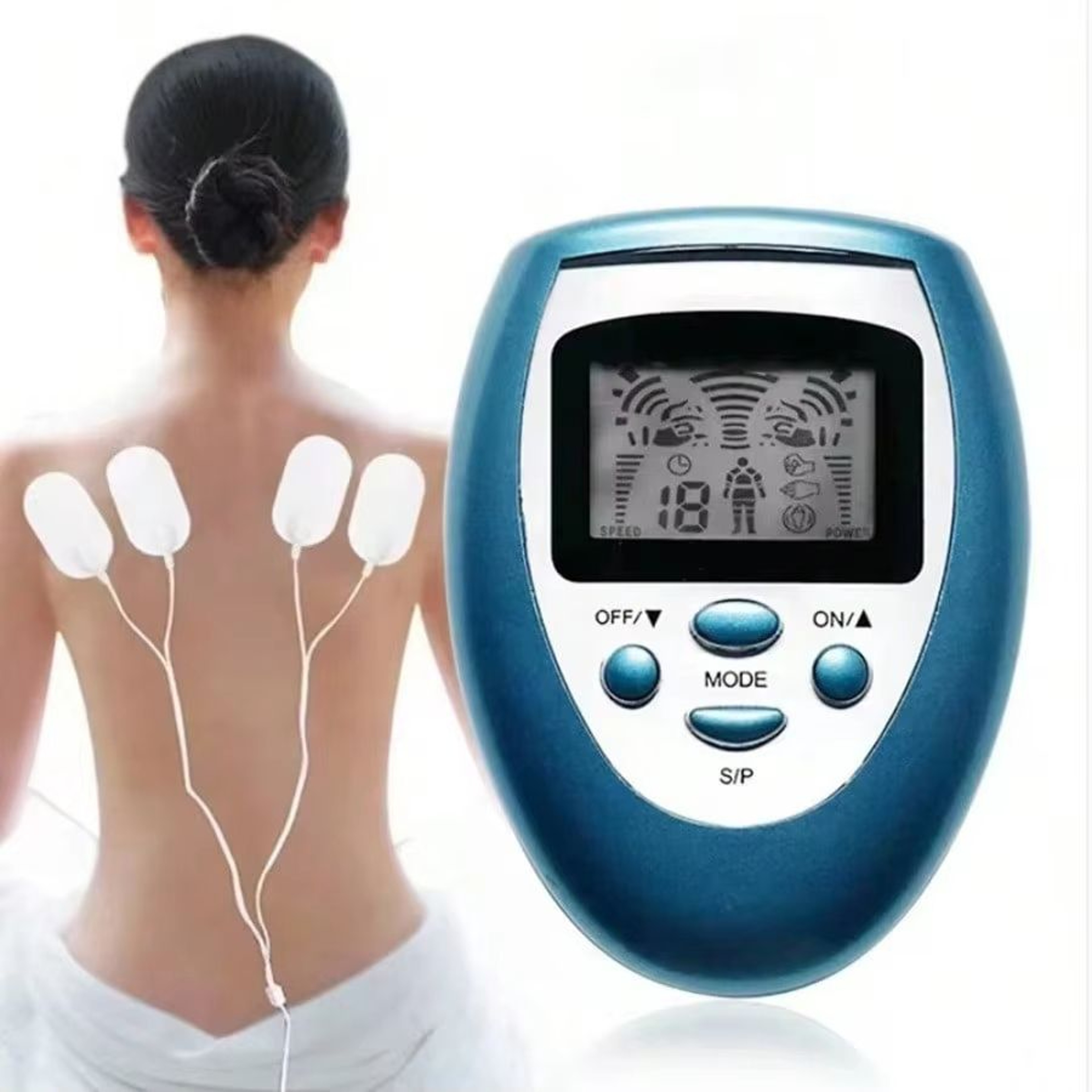 Newest TENS Body Massager Electrical Vibrating Meridian Pulse Stimulator For Muscle Pain Relief  Re 0