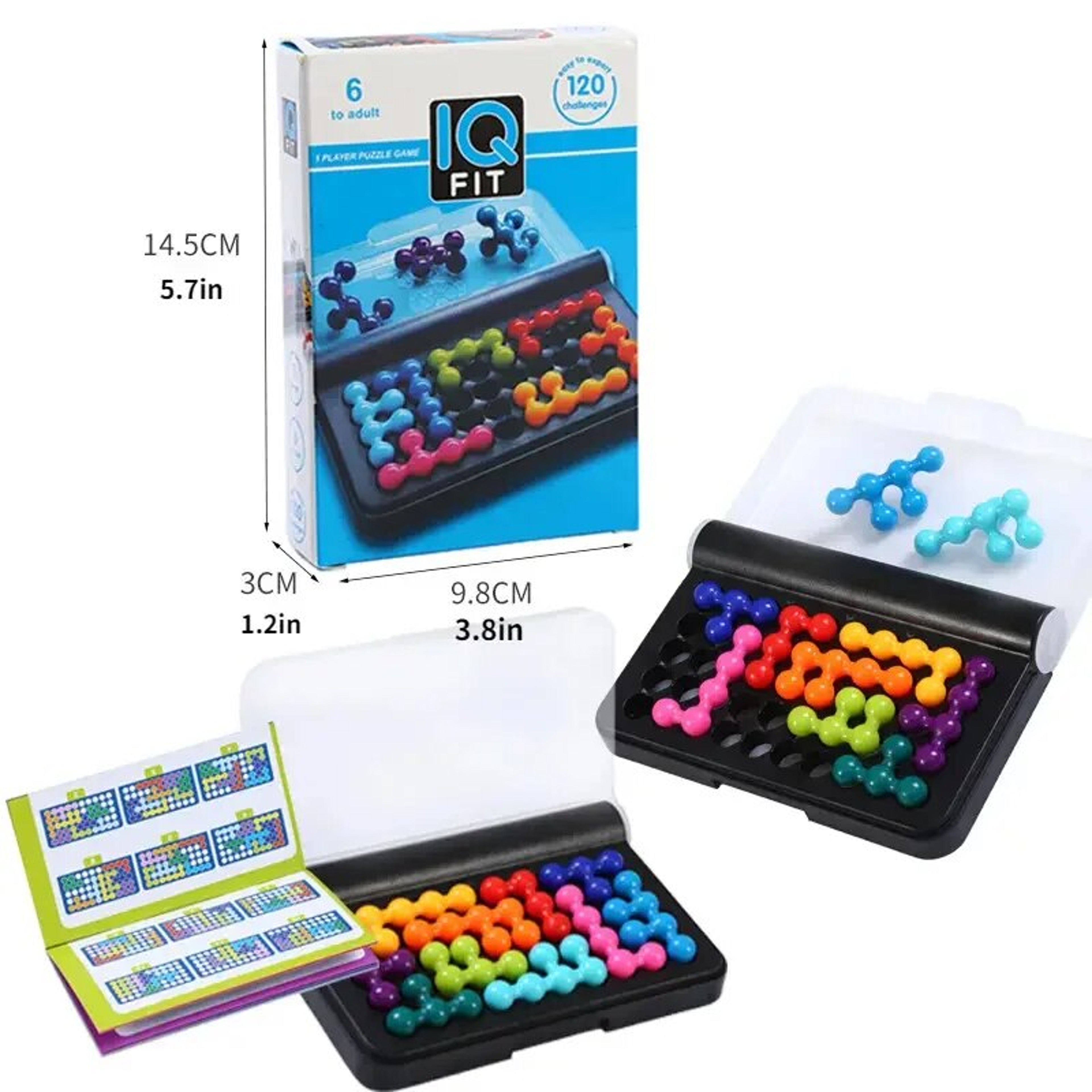3D Pyramid Bead Puzzle Game120 Challenges Brain Teaser For Kids Montessori Learning Toy 2
