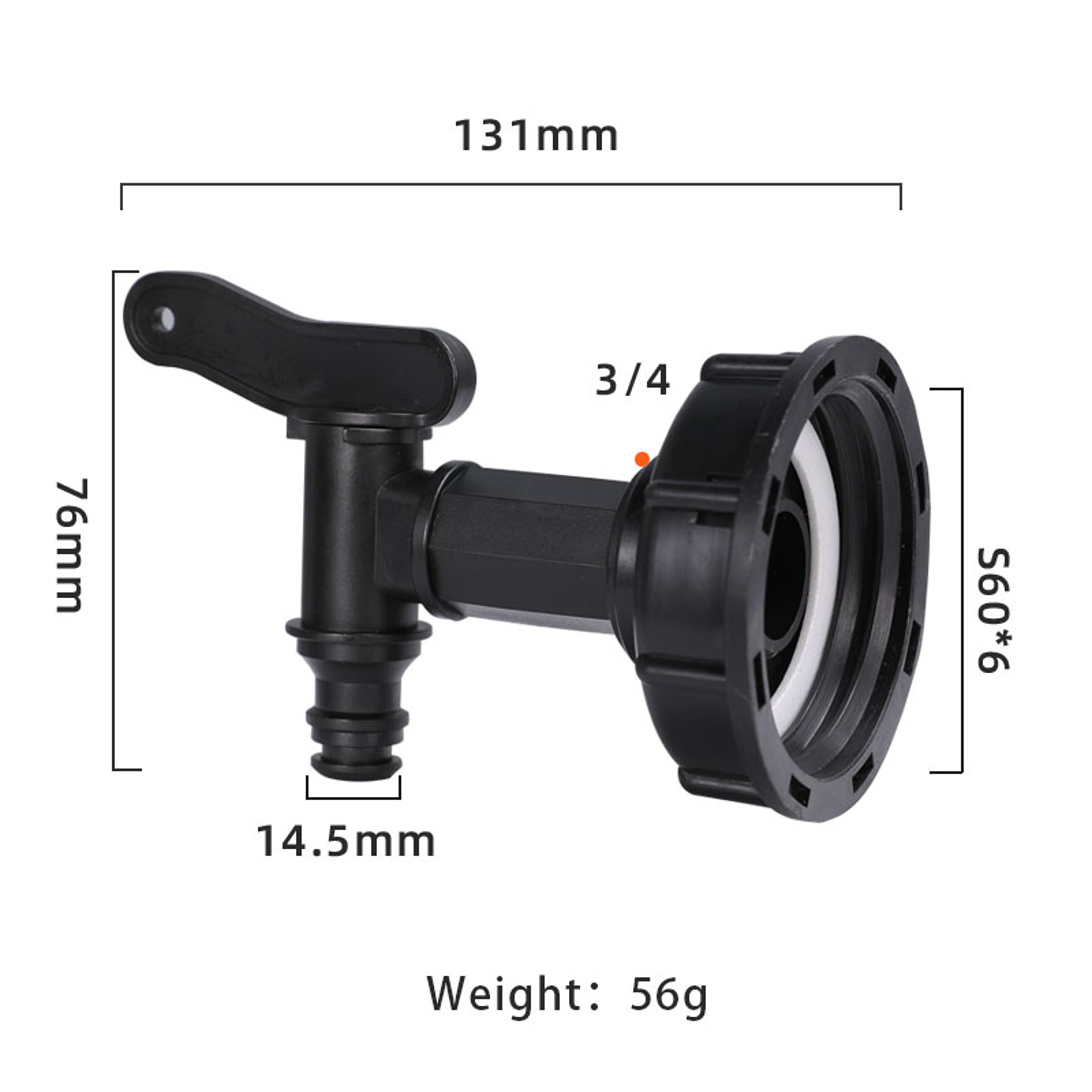 Metal Hose Coupling  Water Pipe Fitting Durable IBC Tank Tap Connector For Garden  Home Use 8