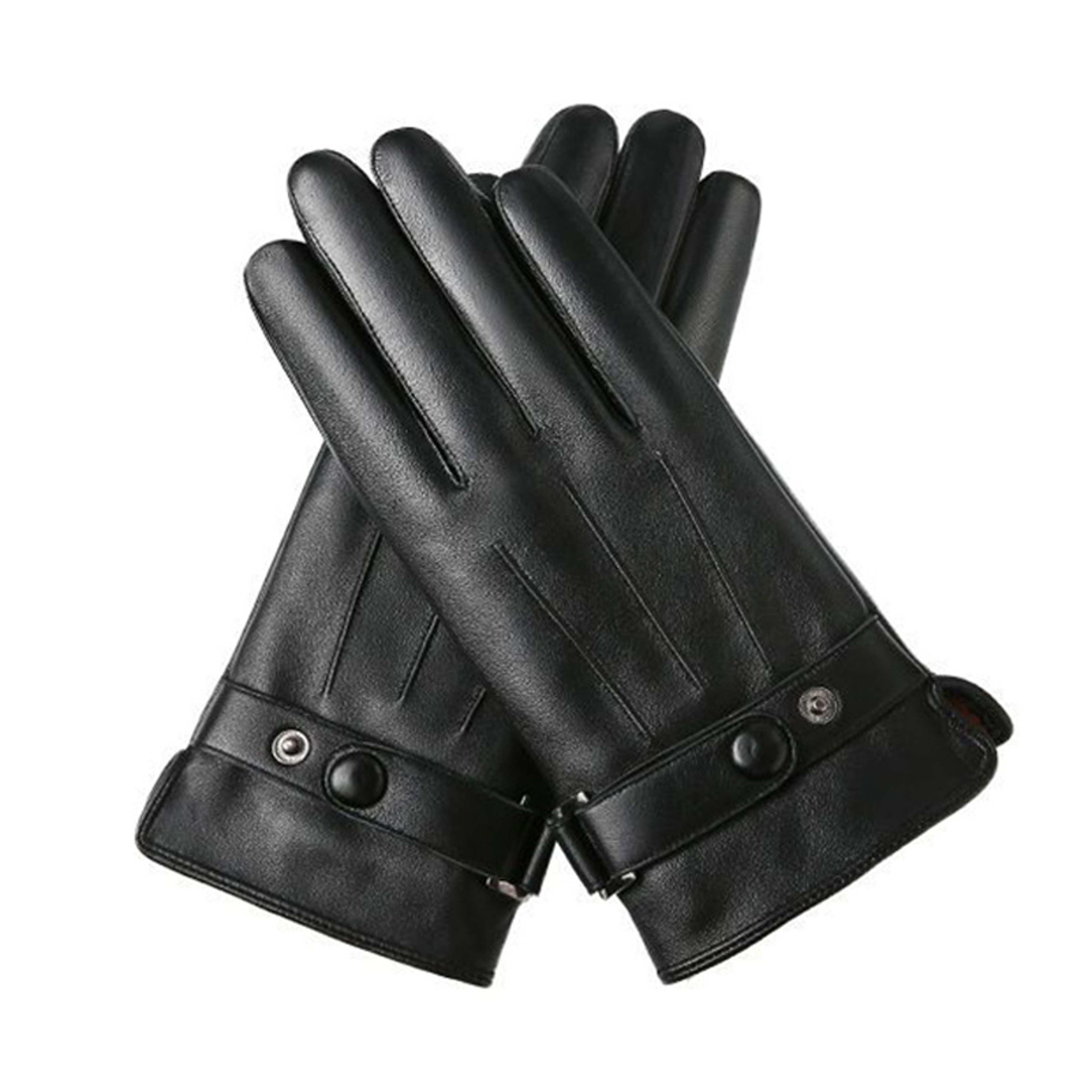 Mens Winter Gloves, Touch Screen, Windproof, Driving, Keep Warm, Black Mittens for Autumn and Business – view 9