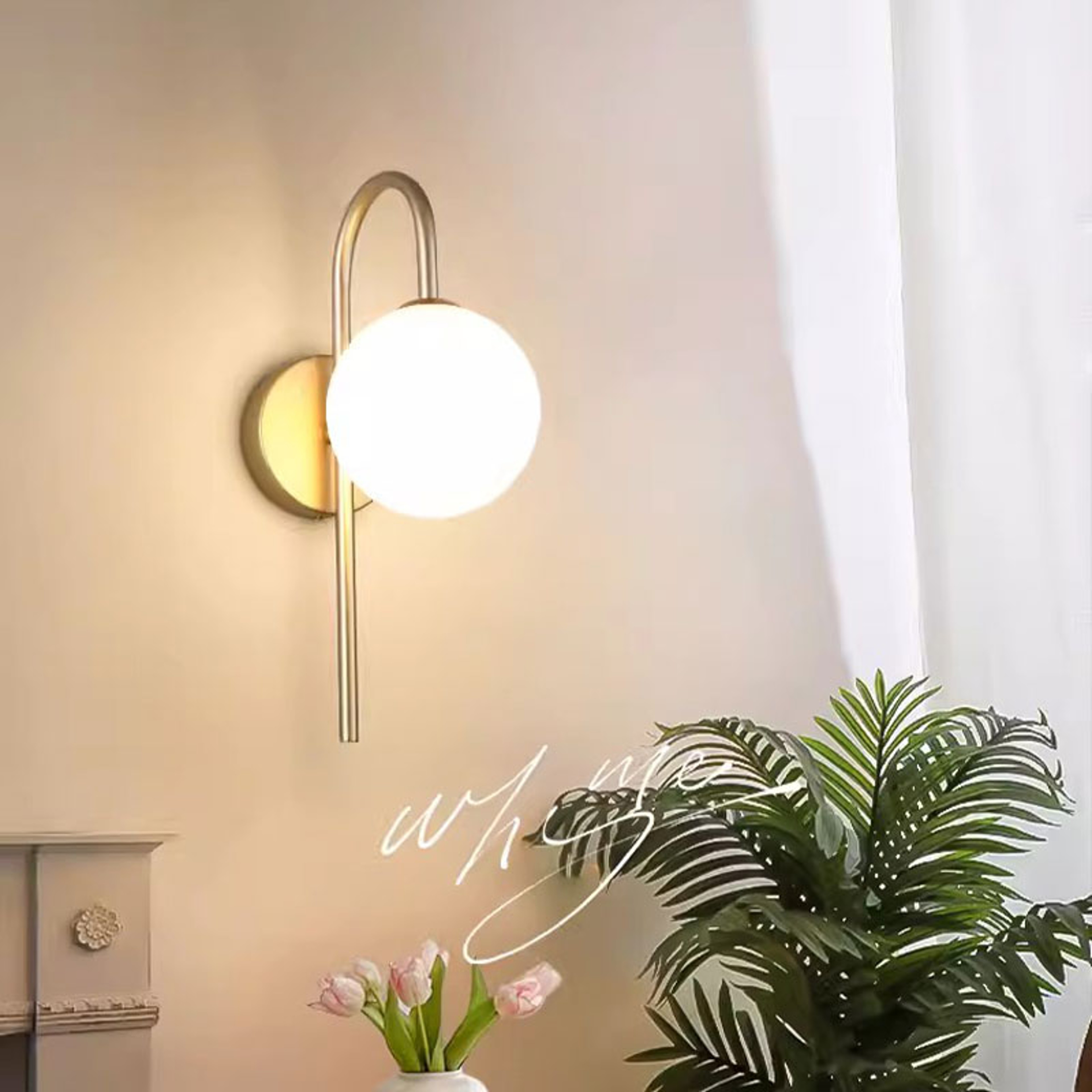 Black Gold Interior LED Wall Lamps Wall Lights With Bulb For Bedroom LED Wall Sconce For Home Light 10