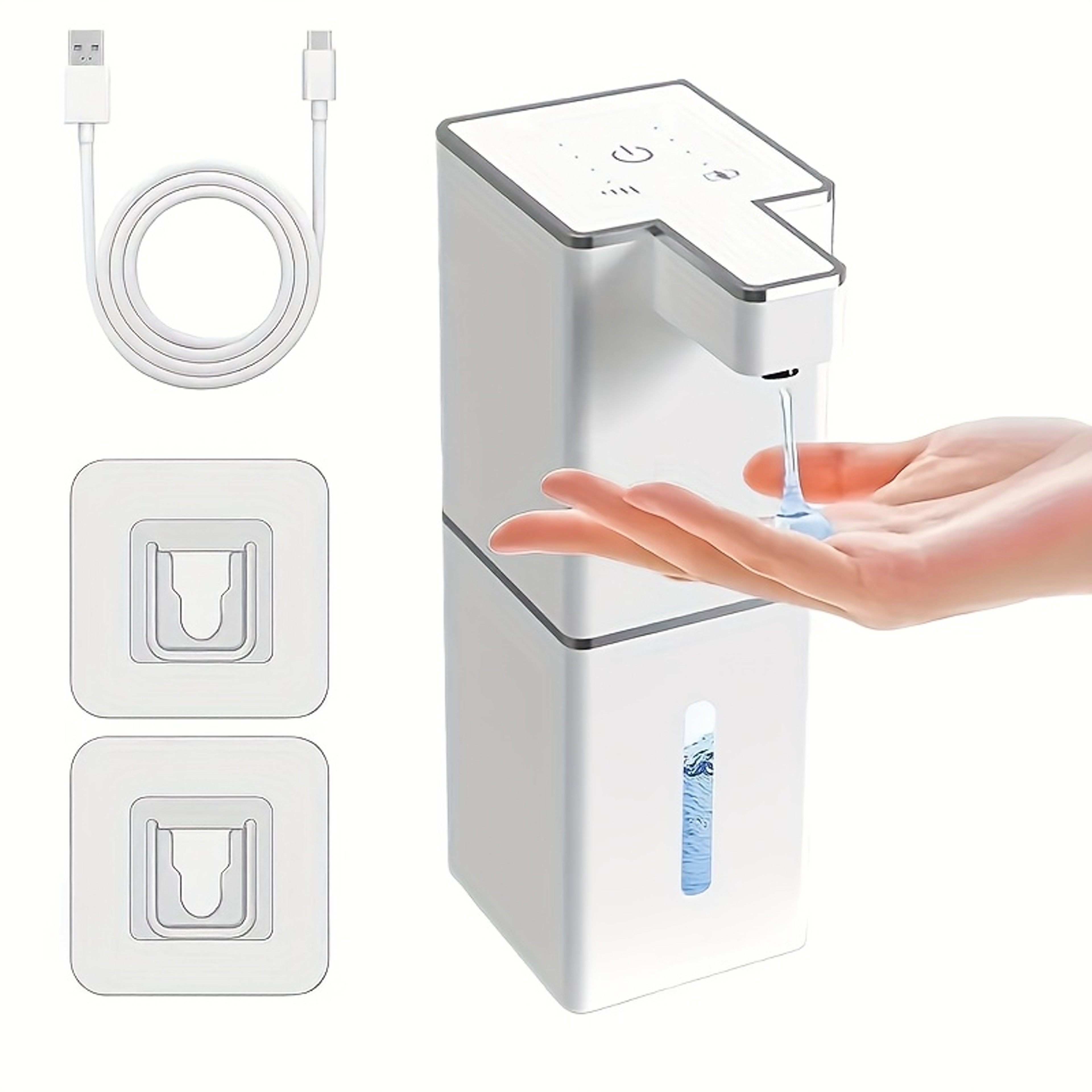Touchless Automatic Sensor Soap Dispenser Wall Mounted Intelligent Induction Hand Cleaning Washing  1