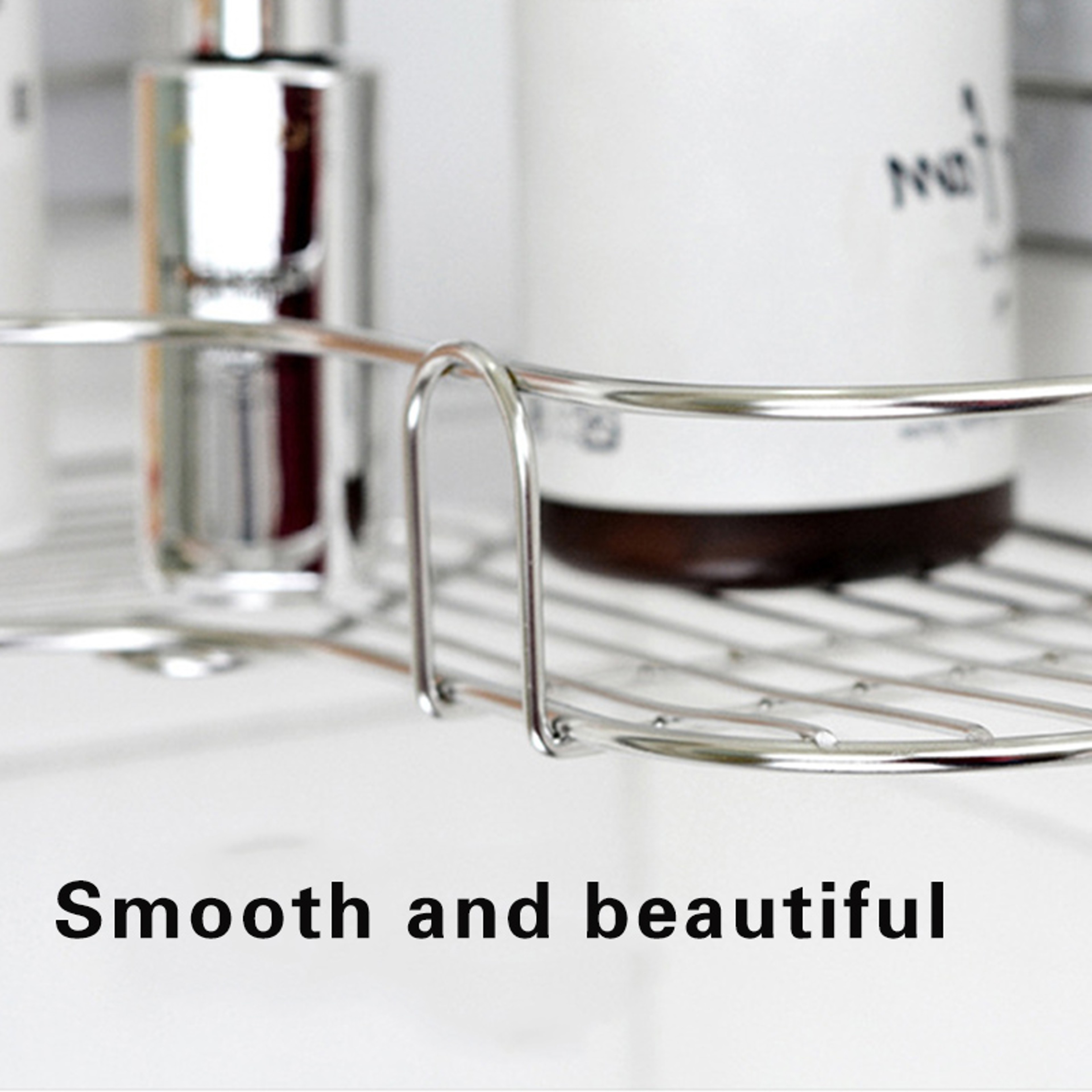 Stainless Steel Triangular Household Bathroom Storage Rack, Durable Shampoo Soap Storage Shelves for Kitchen Use – view 3