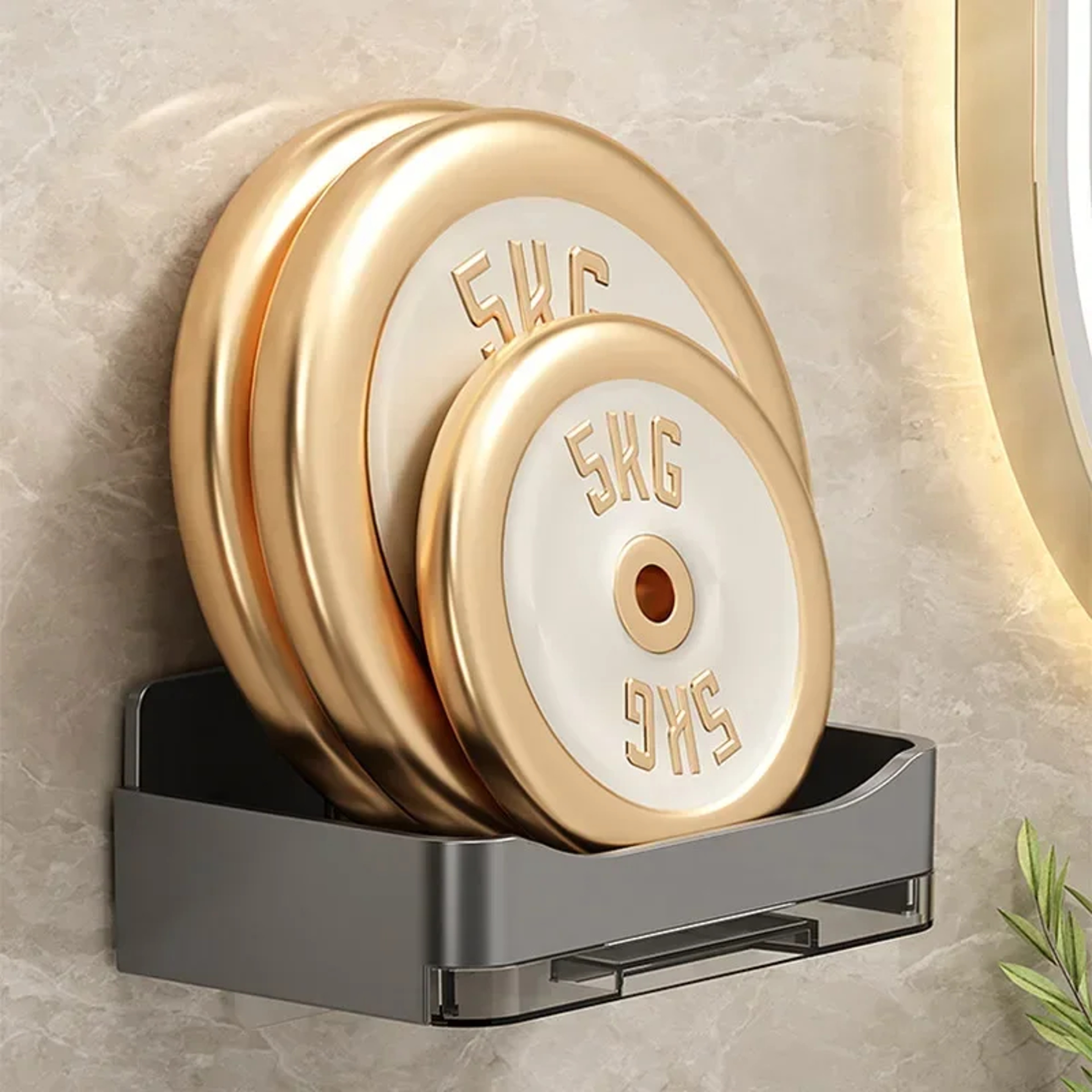 Wall Mounted Bathroom Soap Holder FreePunching Soap Sponge Organizer Double Drainage Soap Dish Bath 3