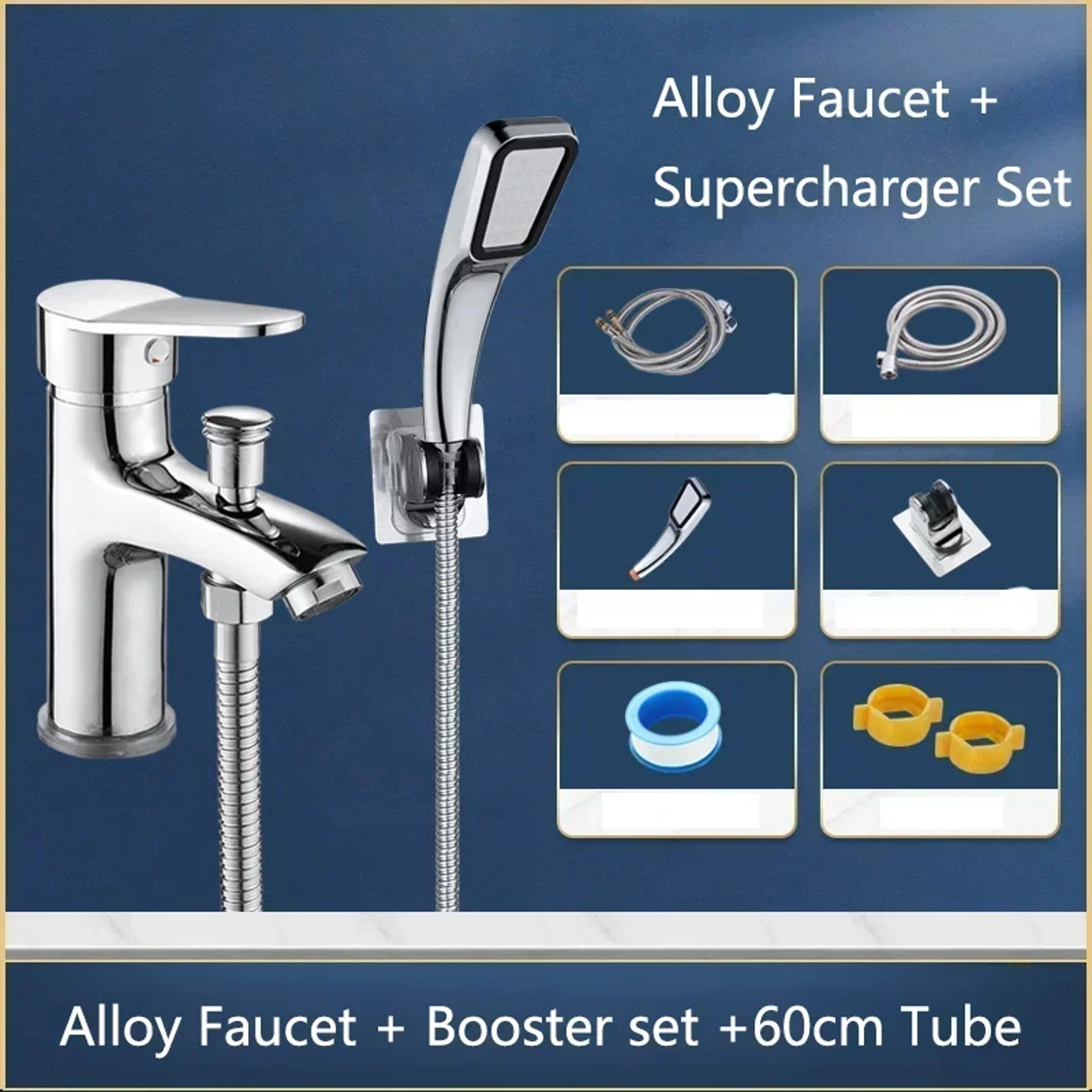Single Hole Basin Faucet With Shower Accessories Multifunctional Bathroom Shower Faucet Home Washba 3