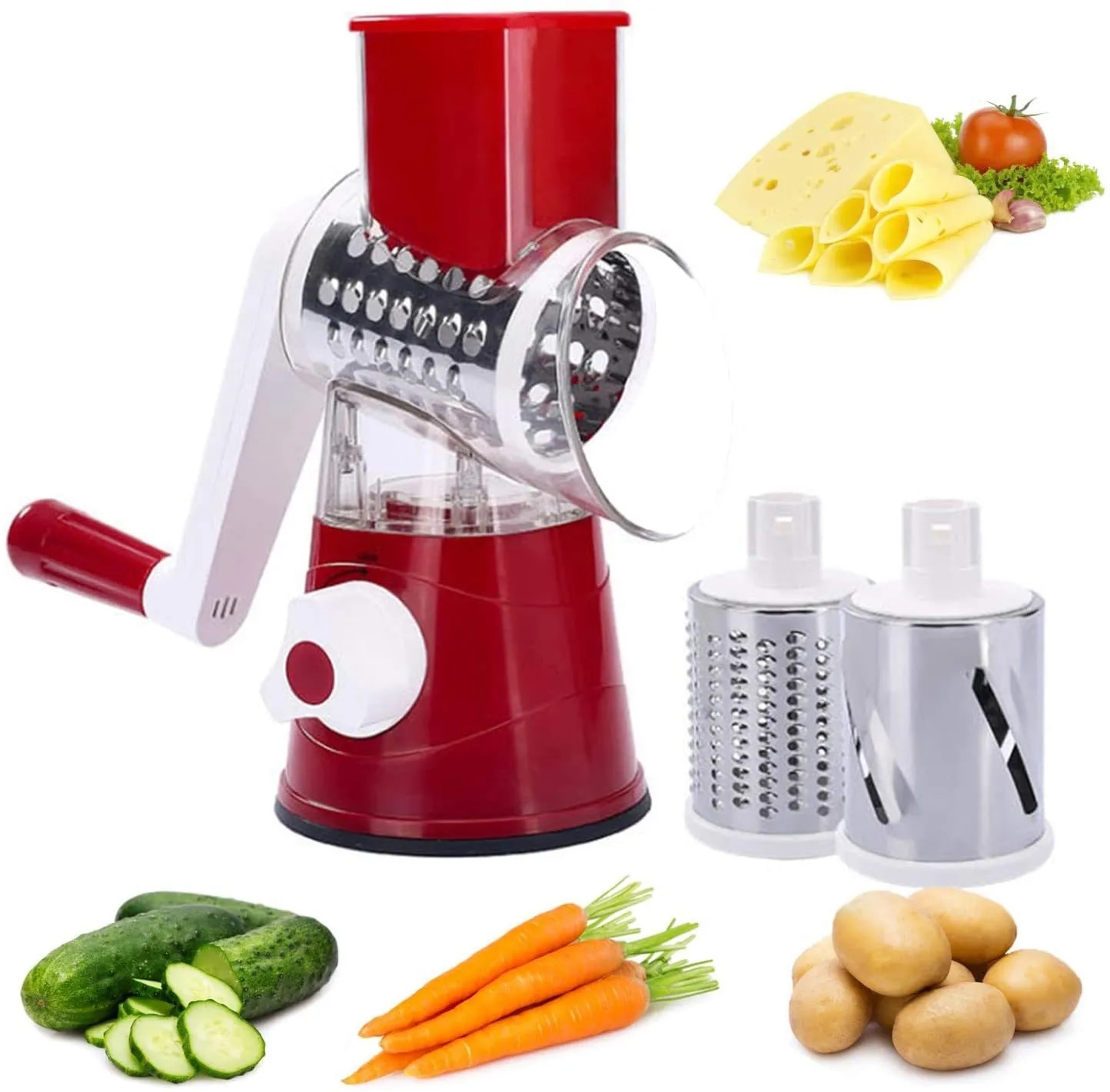 8uHnMultifunctionalRollerVegetableCutterHandCrankHomeKitchenShredderPotatoGraterjpg