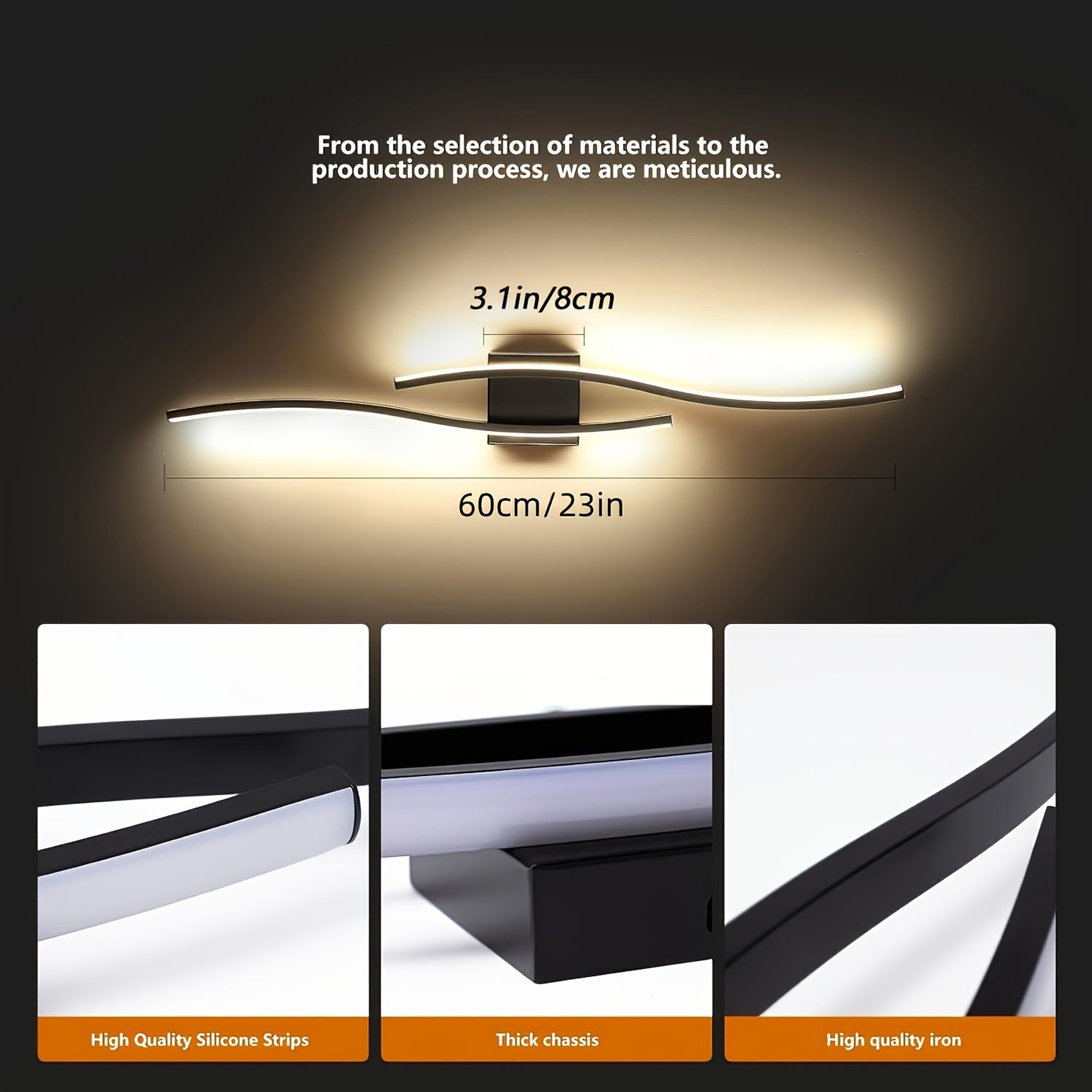 EnergyEfficient LED Wall Lamp Modern Aluminum Wall Sconces for Bedroom Living Room and Bedside L