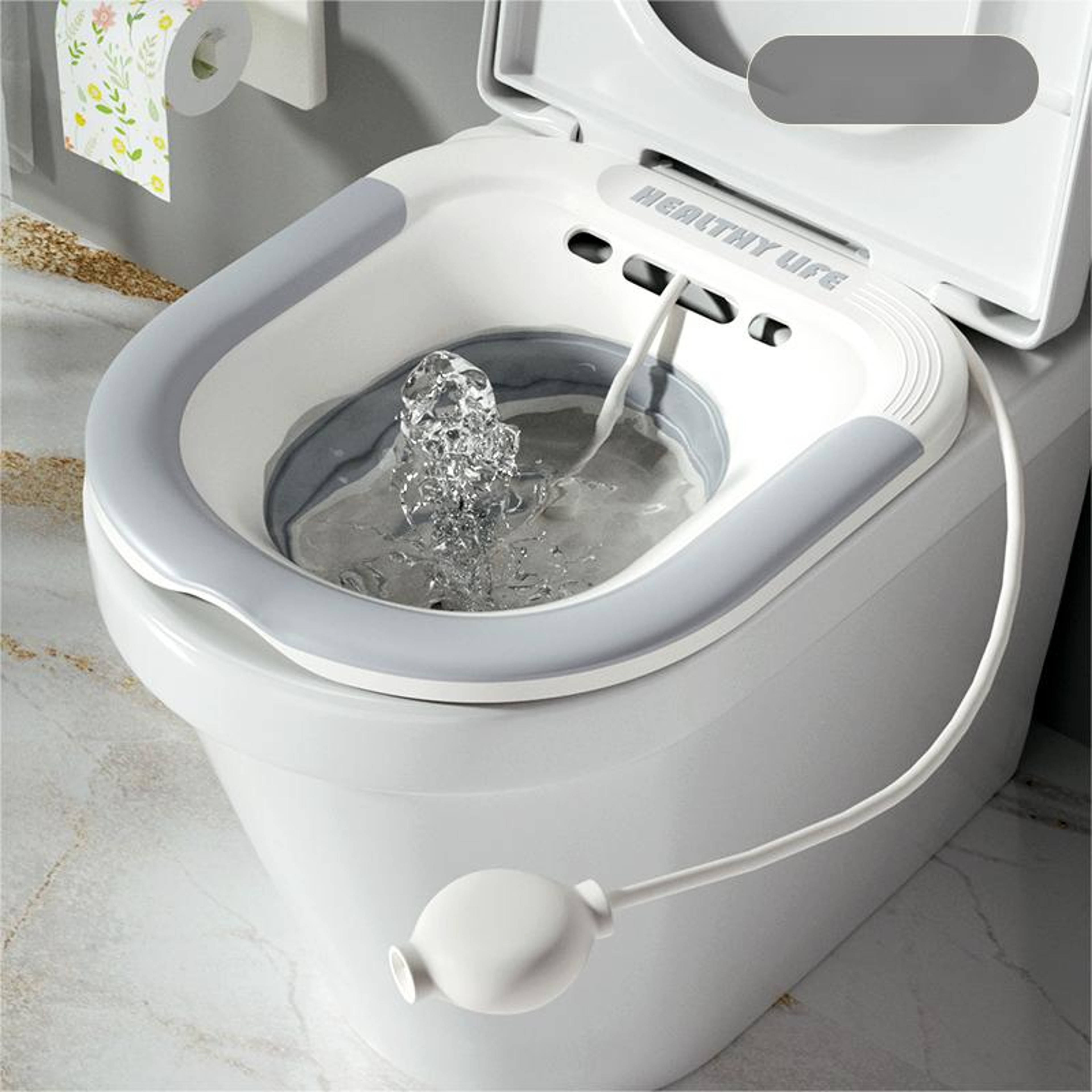Pregnant Women Sitz Bath Tub Folding Toilet Basin for Postpartum Care  Hemorrhoid Relief