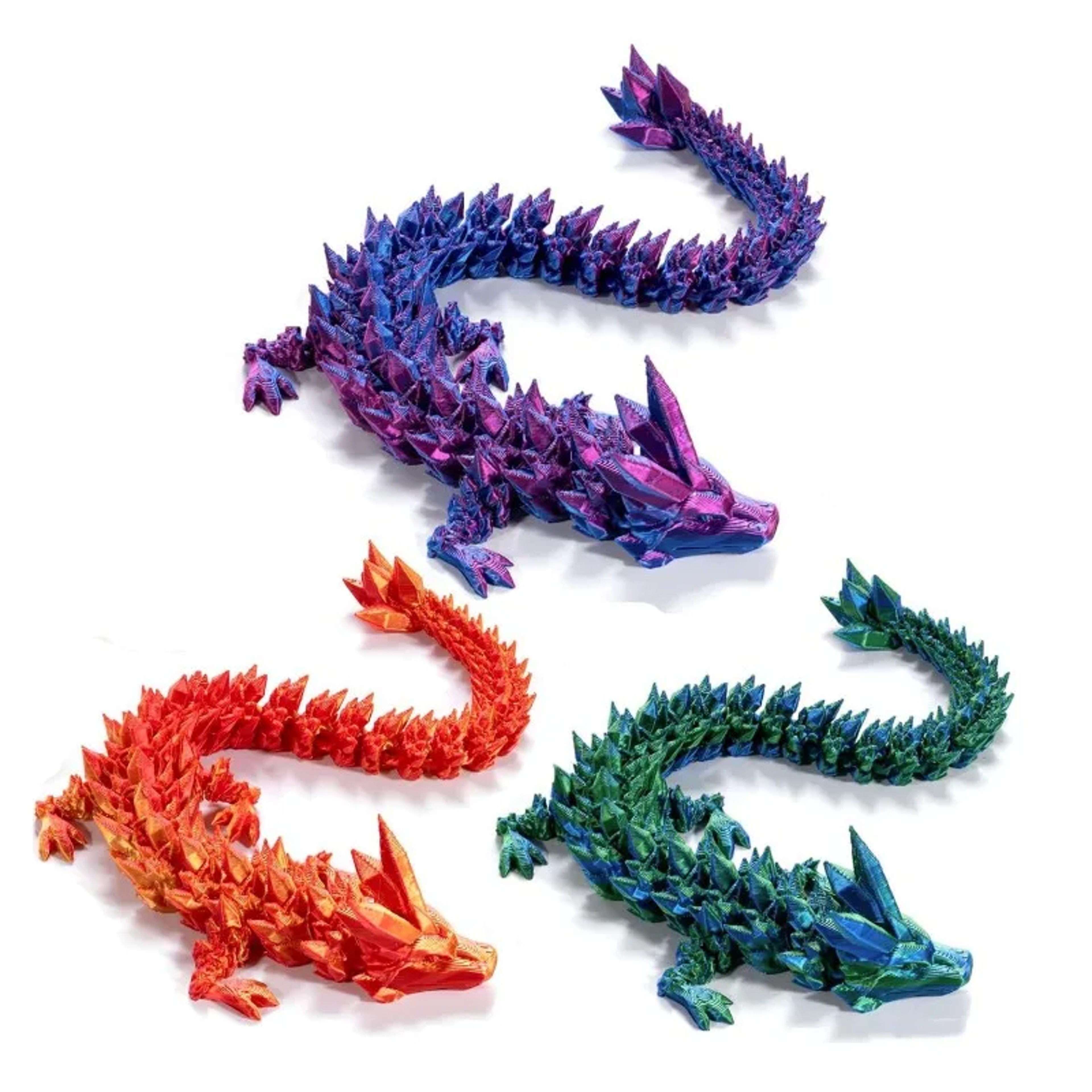 3D Printed Dragon Egg Full Articulated Dragon Model Movable Rotatable Desktop Ornament  Kid Toy 4