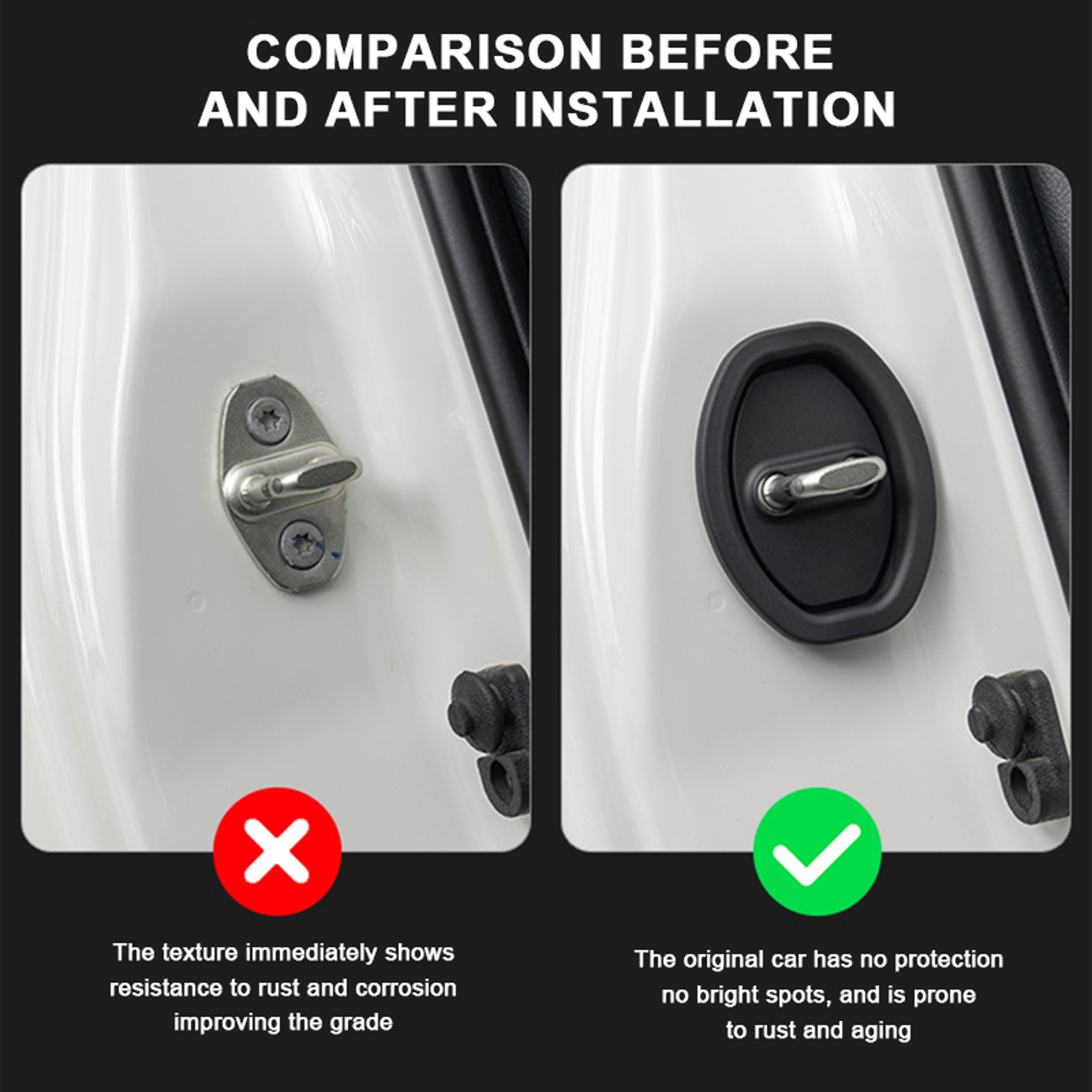Silicone Car Door Lock Protection Cover SEAMETAL Elastic Buckle Guard AntiCollision Shock Absorbi