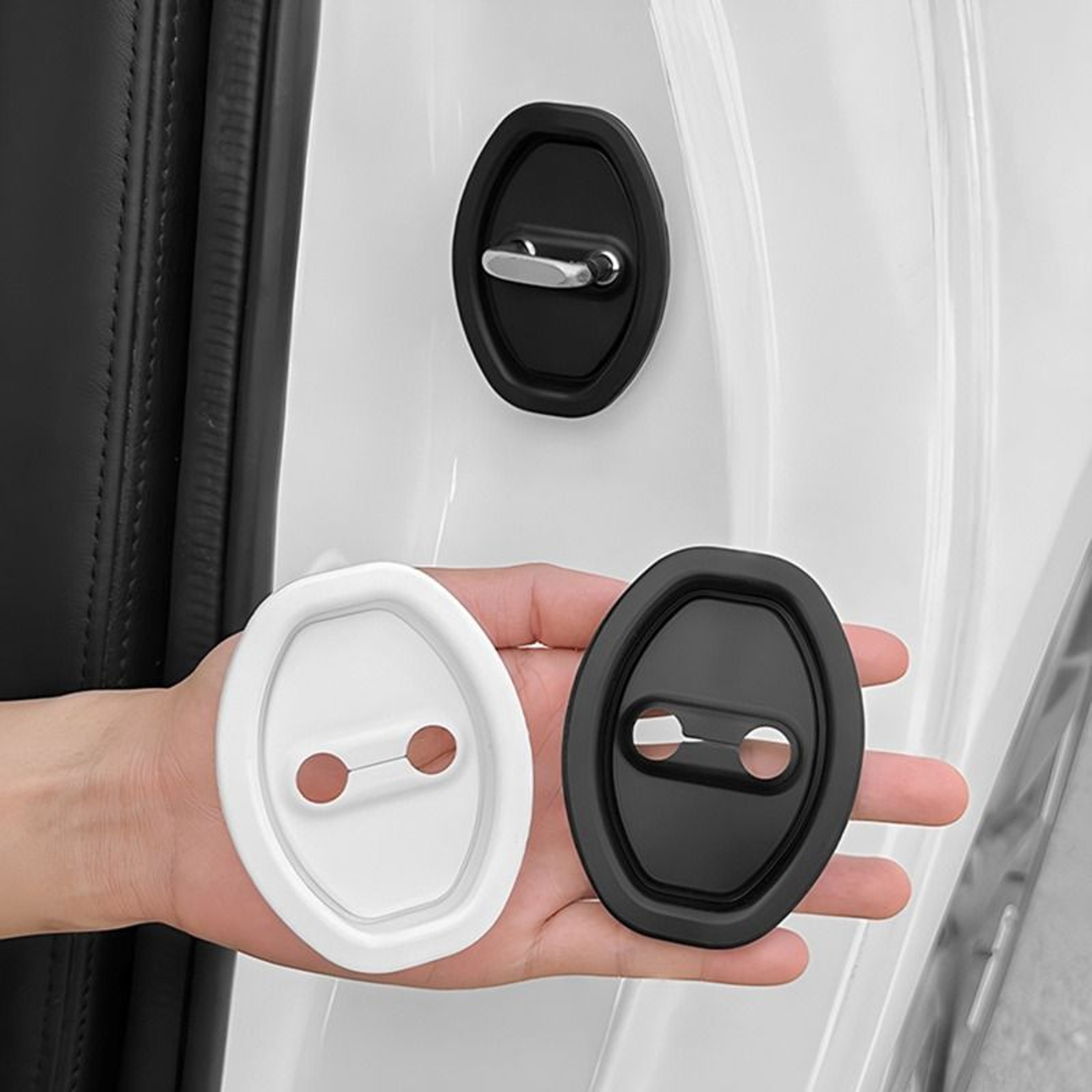 Silicone Car Door Lock Protection Cover SEAMETAL Elastic Buckle Guard AntiCollision Shock Absorbi