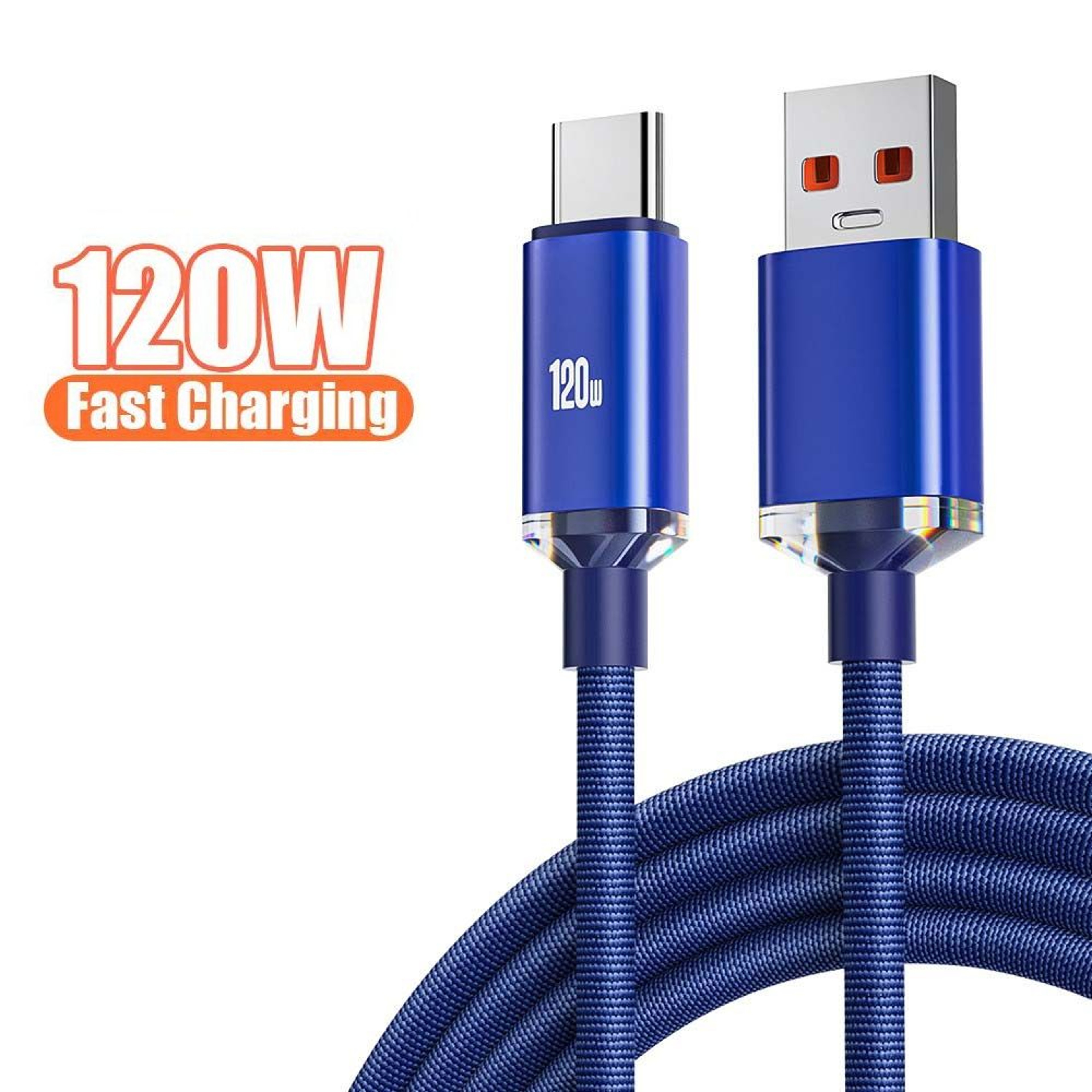 120W USB Type-C Fast Charging Cable, High-Speed Data Cord for iPhone 15 Pro Max, Samsung, Xiaomi, Huawei – view 7