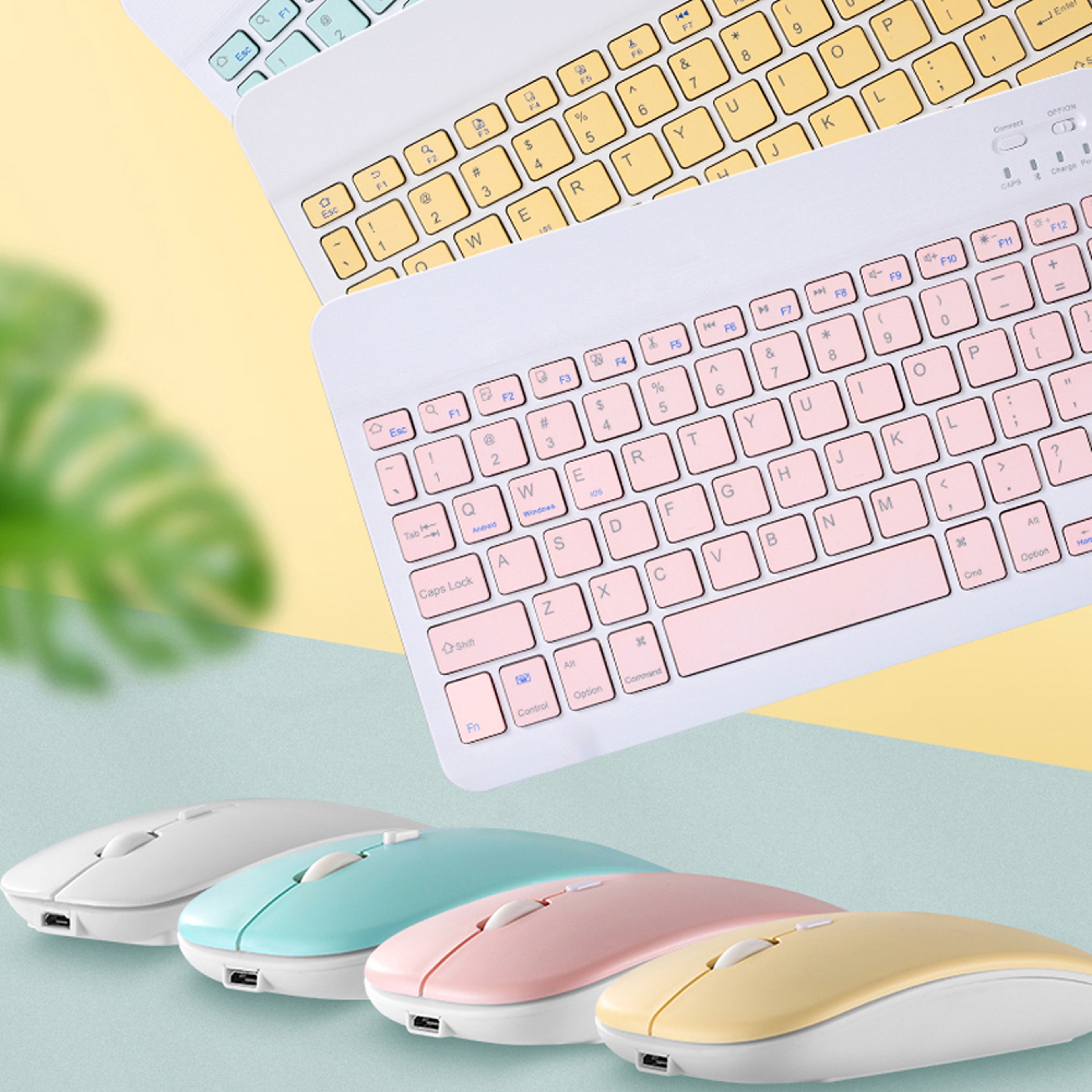 Slim Mini Wireless Bluetooth Keyboard  Mouse For IPad Xiaomi Samsung Huawei Compatible With Android 0