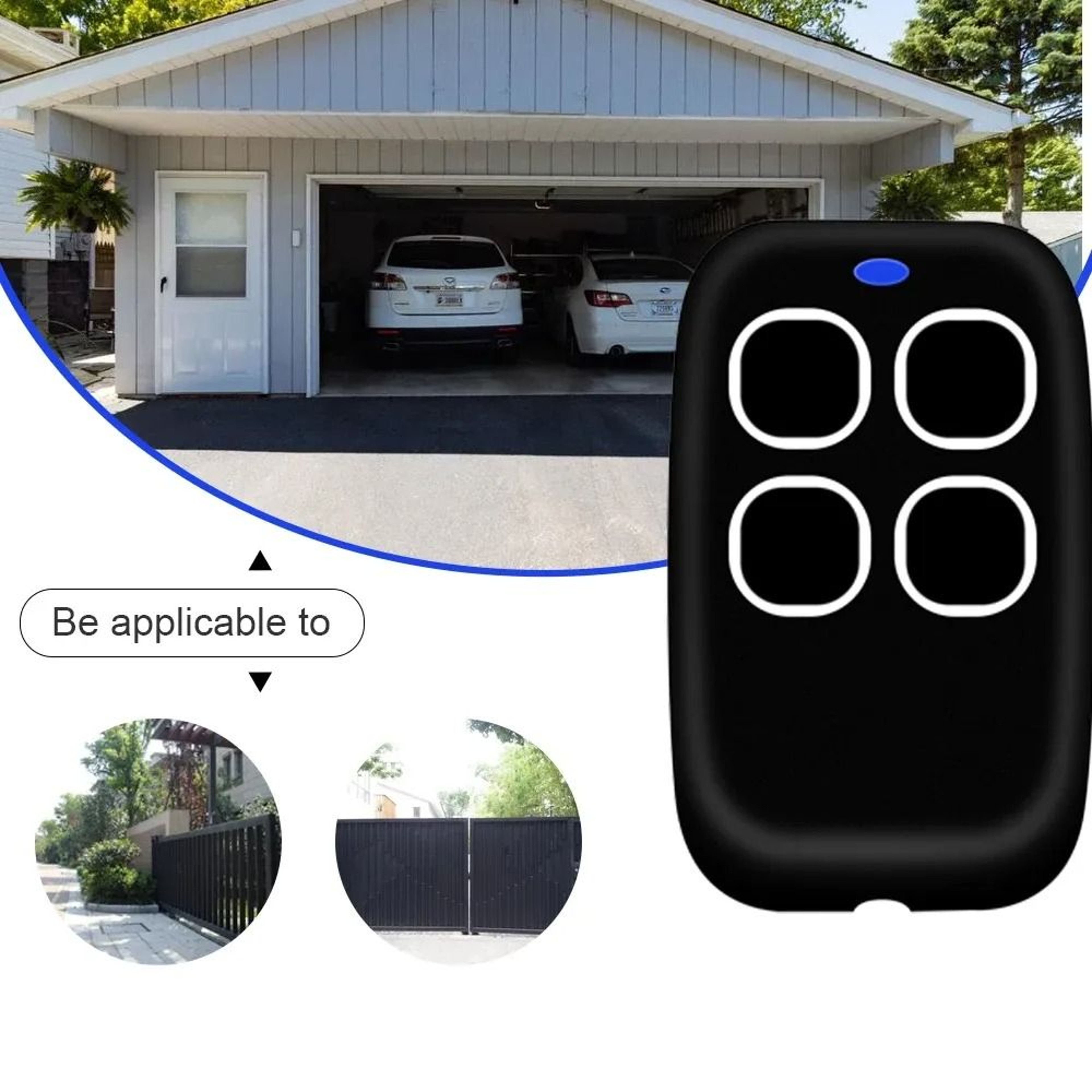 Multifrequency Universal Remote Control Keychain 280 To 868 MHz Garage Gate Clone 1