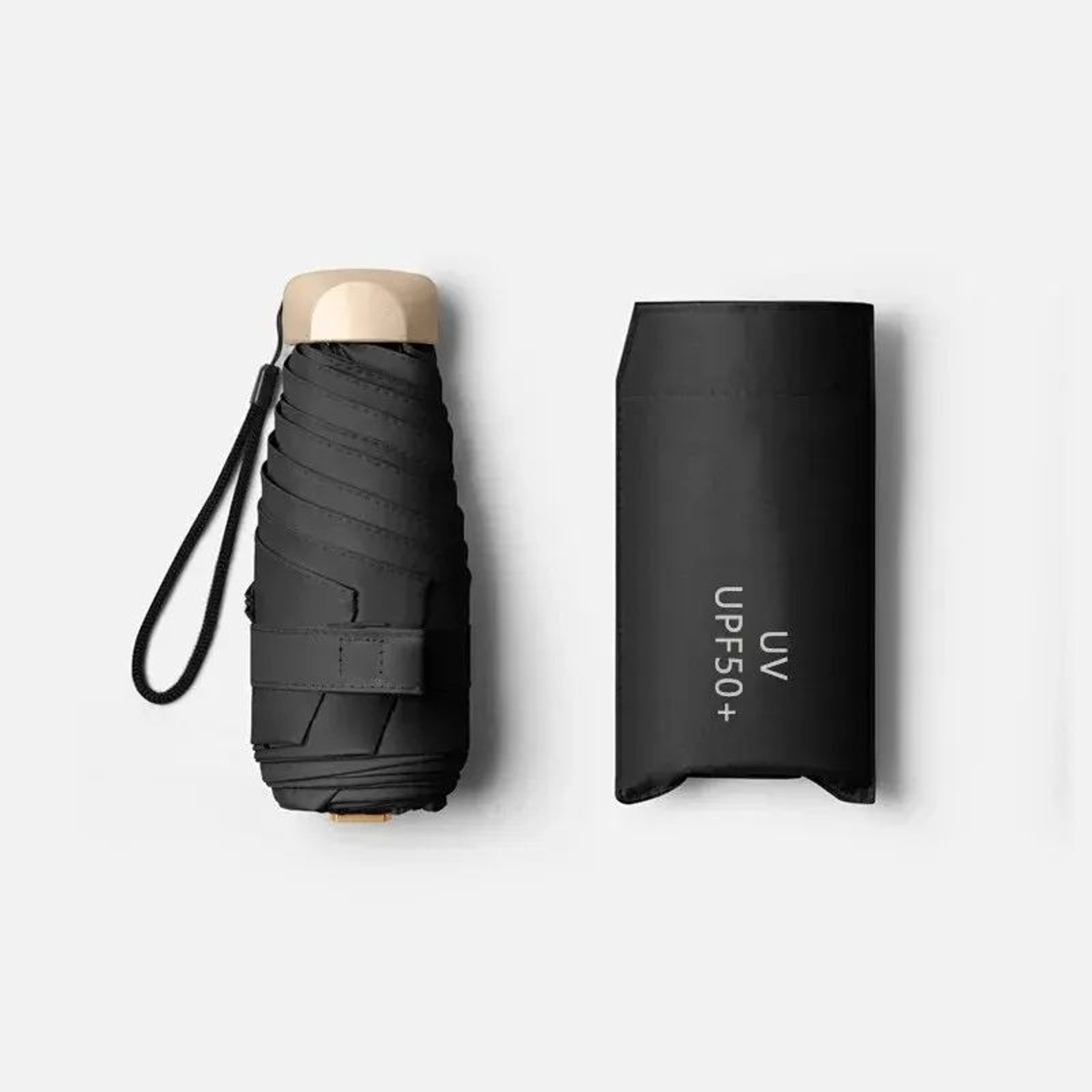 Mini Sun Umbrella Pocket Rain Umbrella Vinyl Folding UV Protection Travel Parasol Capsule Compact S 7