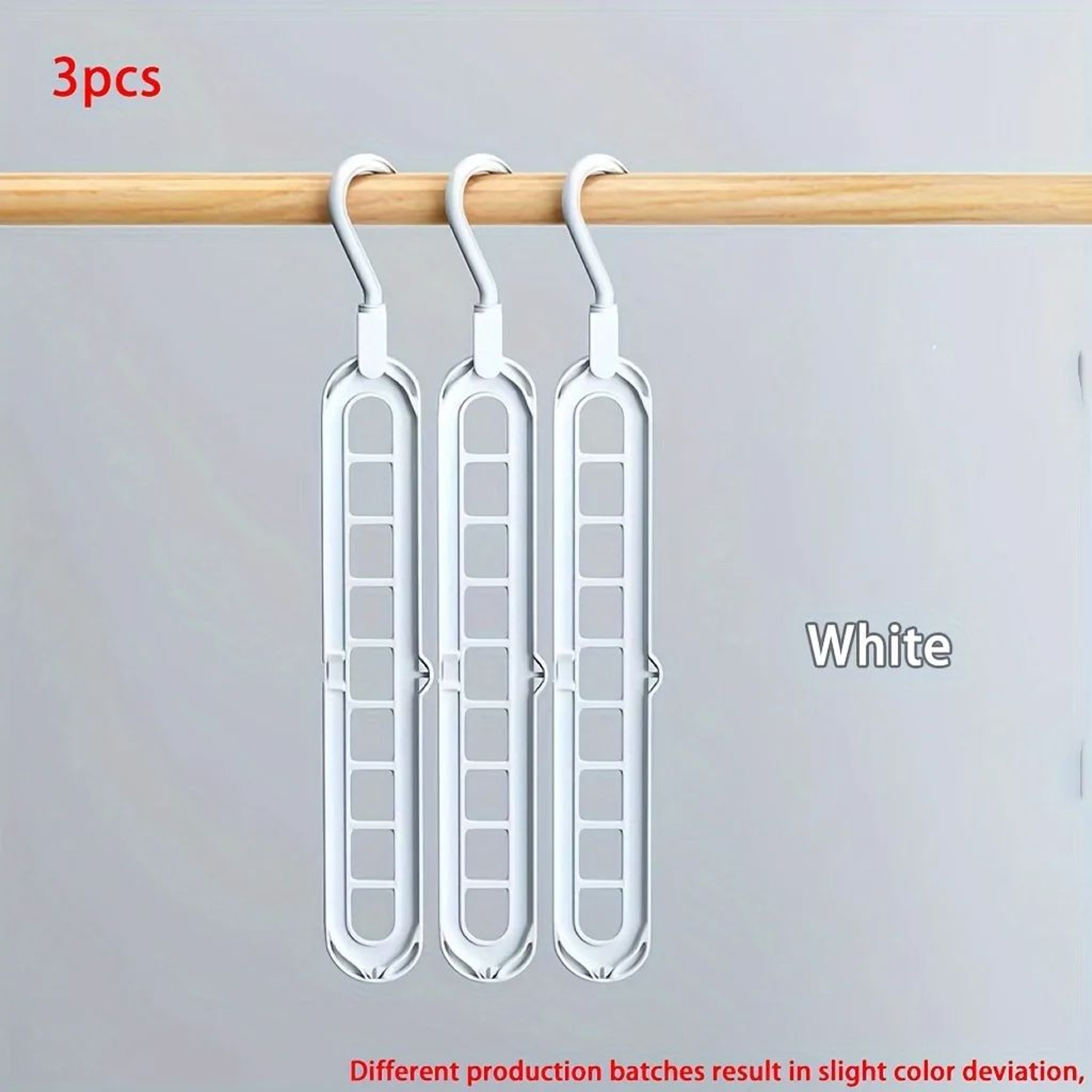 Heavy Duty Plastic Foldable Hangers Space Saving Clothes Organizer For Wardrobe Closet Home Dorm Ro 9