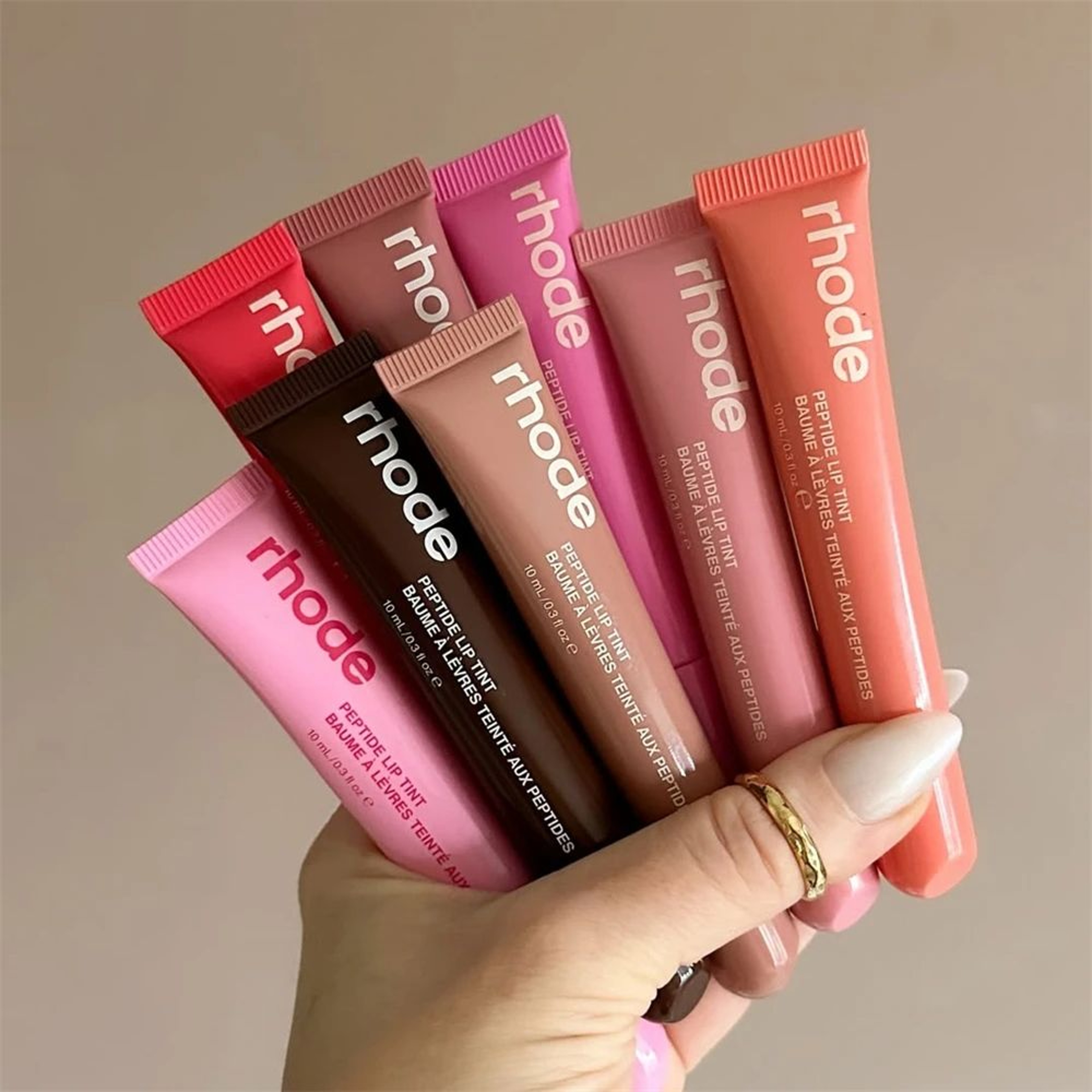 Rhode Makeup Lipstick Phone Case Moisturizer Lip Gloss Holder Lasting Nourishing Lines Salty Tan Ra 0