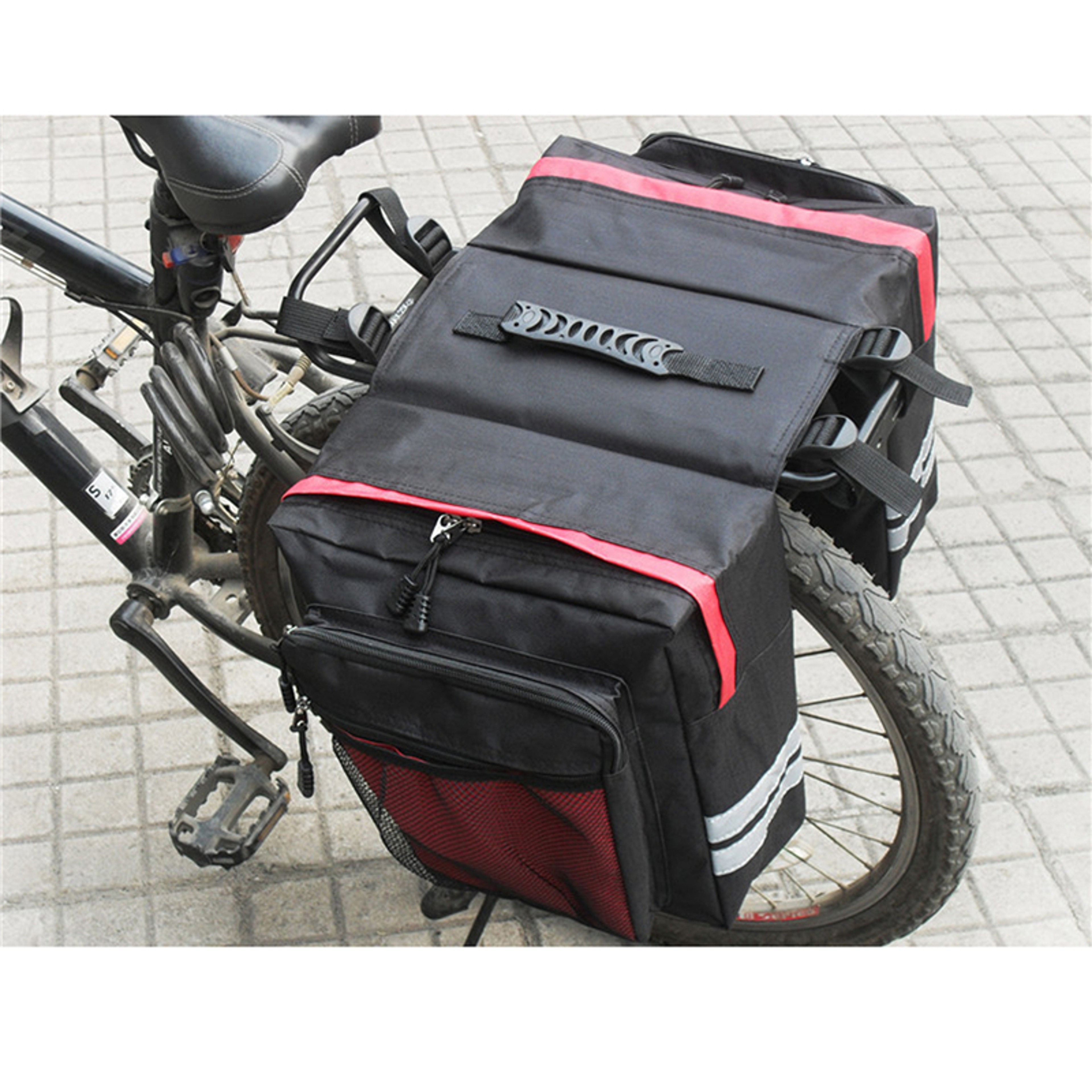 Bike Luggage Carrier Bag Waterproof Rear Seat Pannier For Durable Cycling  Commuting 1