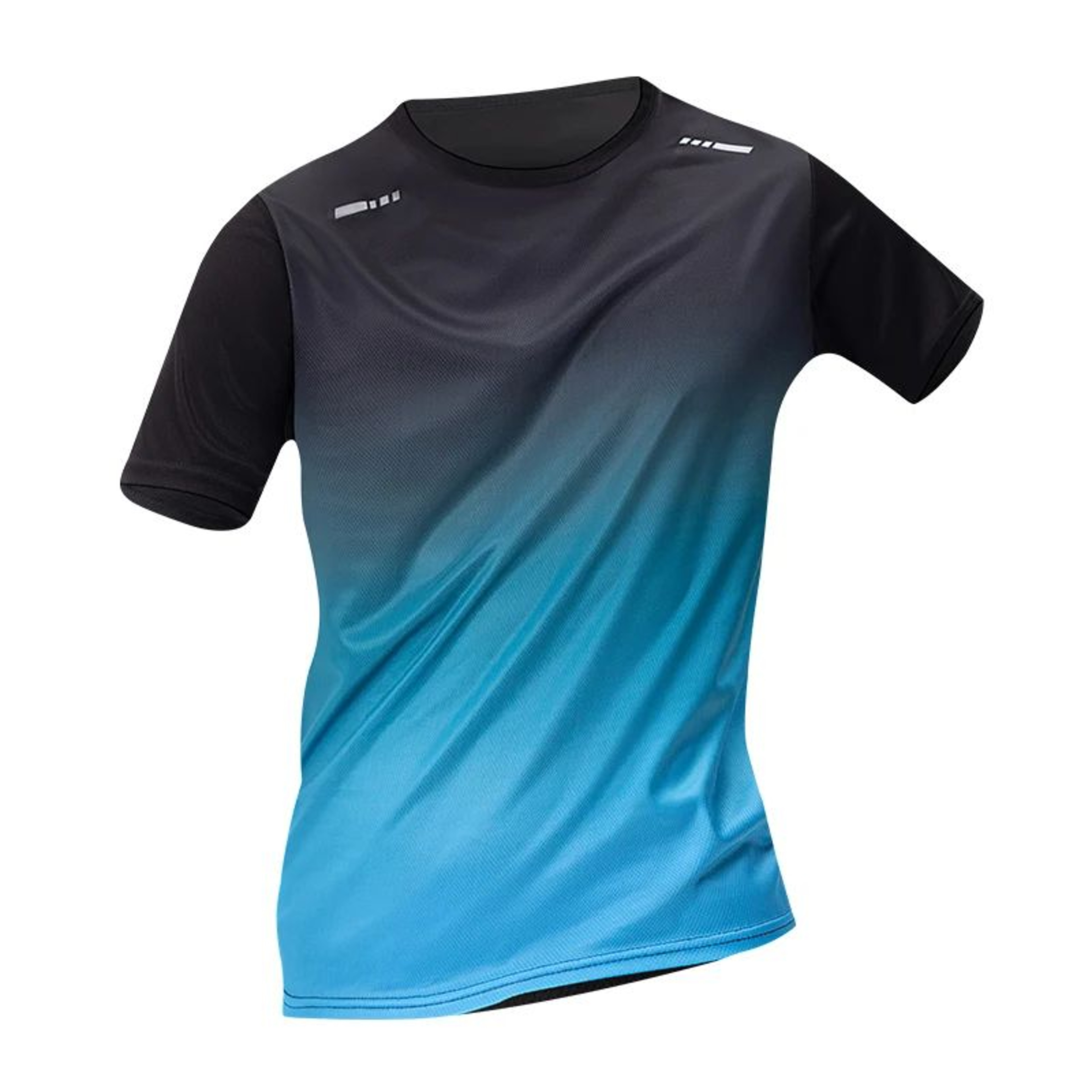 Men Gradient Quick Drying Sportswear Multi Color Running Fitness T Shirt Teenagers Leisure Joker Sh