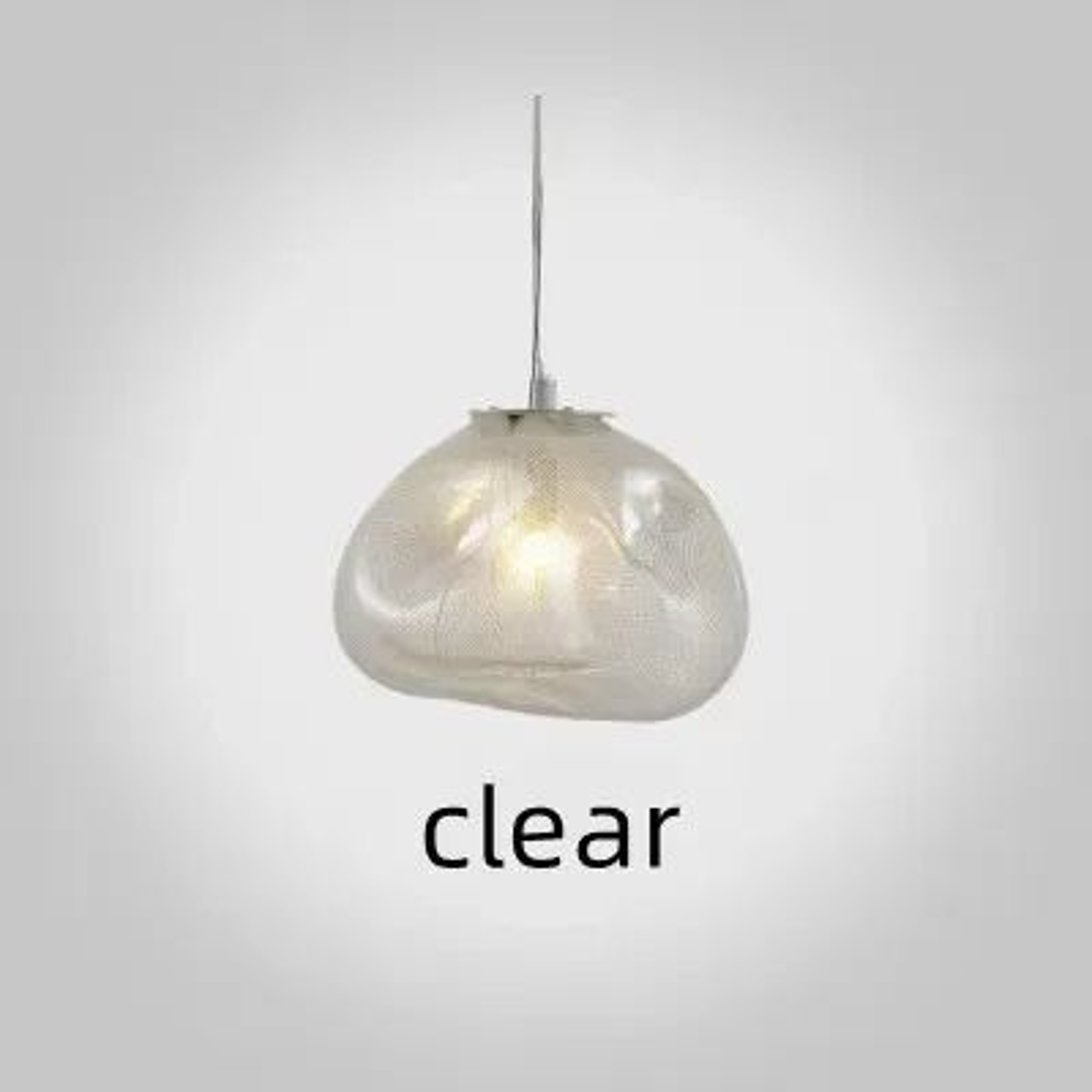 Modern Cloud Design Smoky Grey Glass Pendant Light Handcrafted Blown Glass Hanging Lamp For Living  7