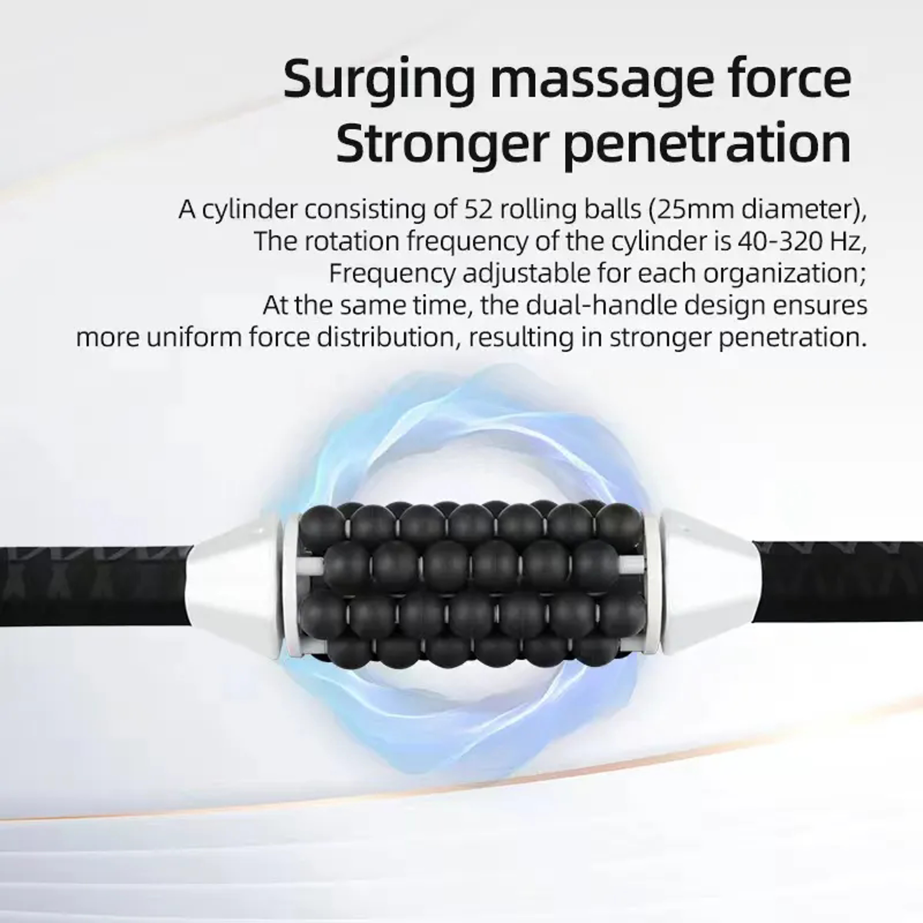 Rechargeable Muscle Relax Body Massager, Deep Vibration & Ball Rolling Machine for Pain Relief – view 4