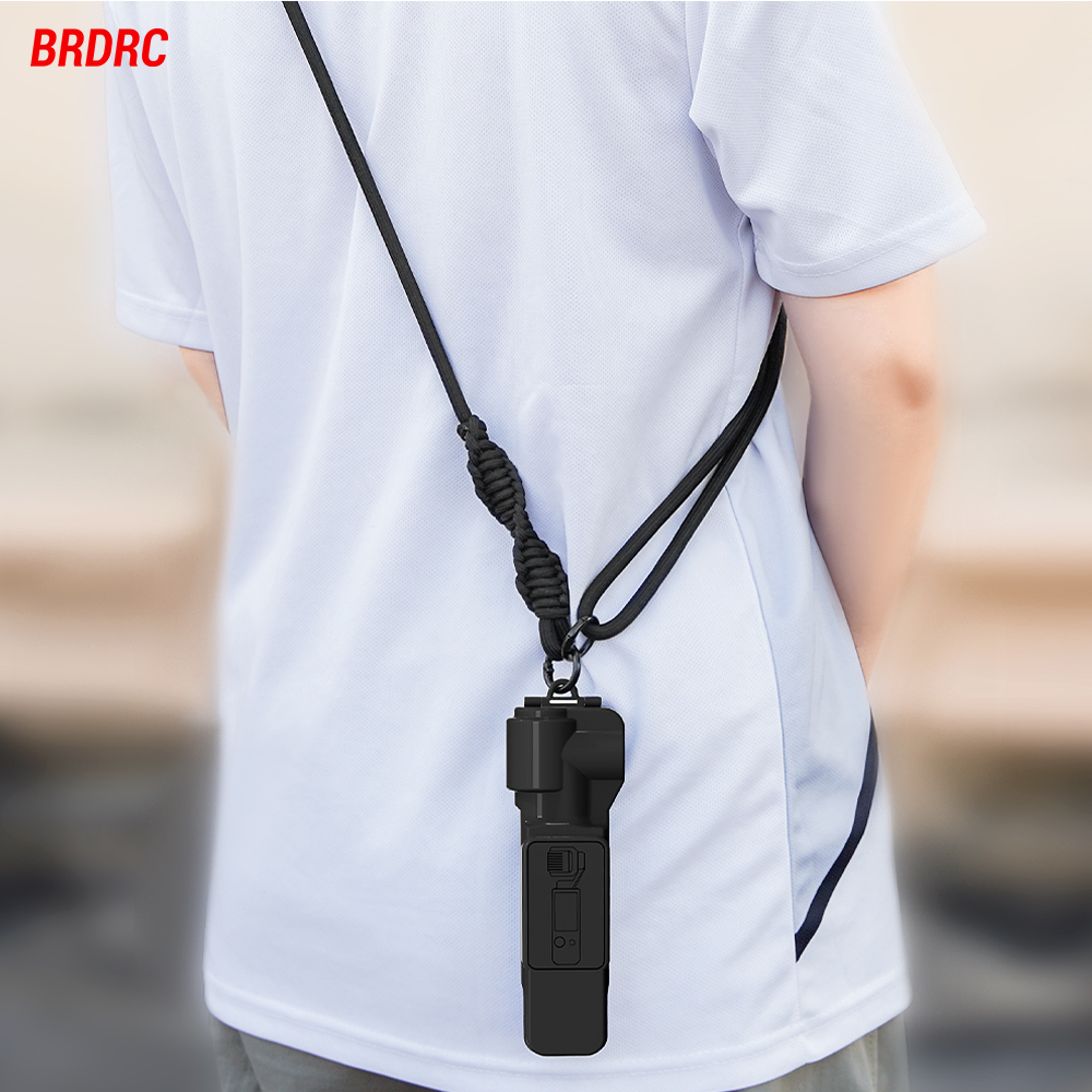 Adjustable Neck Strap Camera Lanyard with 1/4in Screw for Pocket 3, Insta360 X3 X4, GoPro, Anti-Lost Hanging Rope – view 1