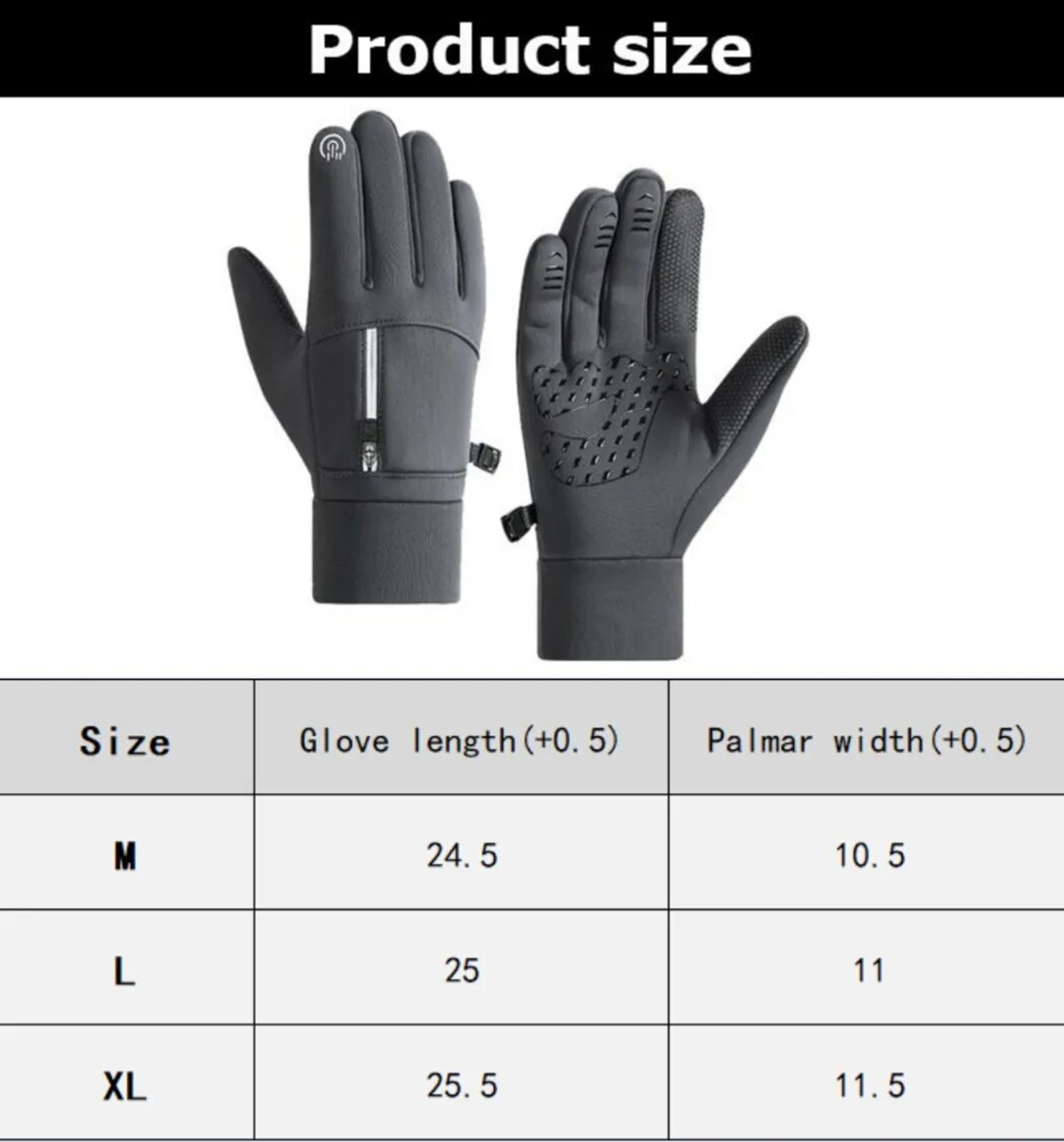 Waterproof Thermal Winter Gloves for Men & Women, Warm Insulated Gloves for Running, Cycling, Ski, Work, Driving – view 5