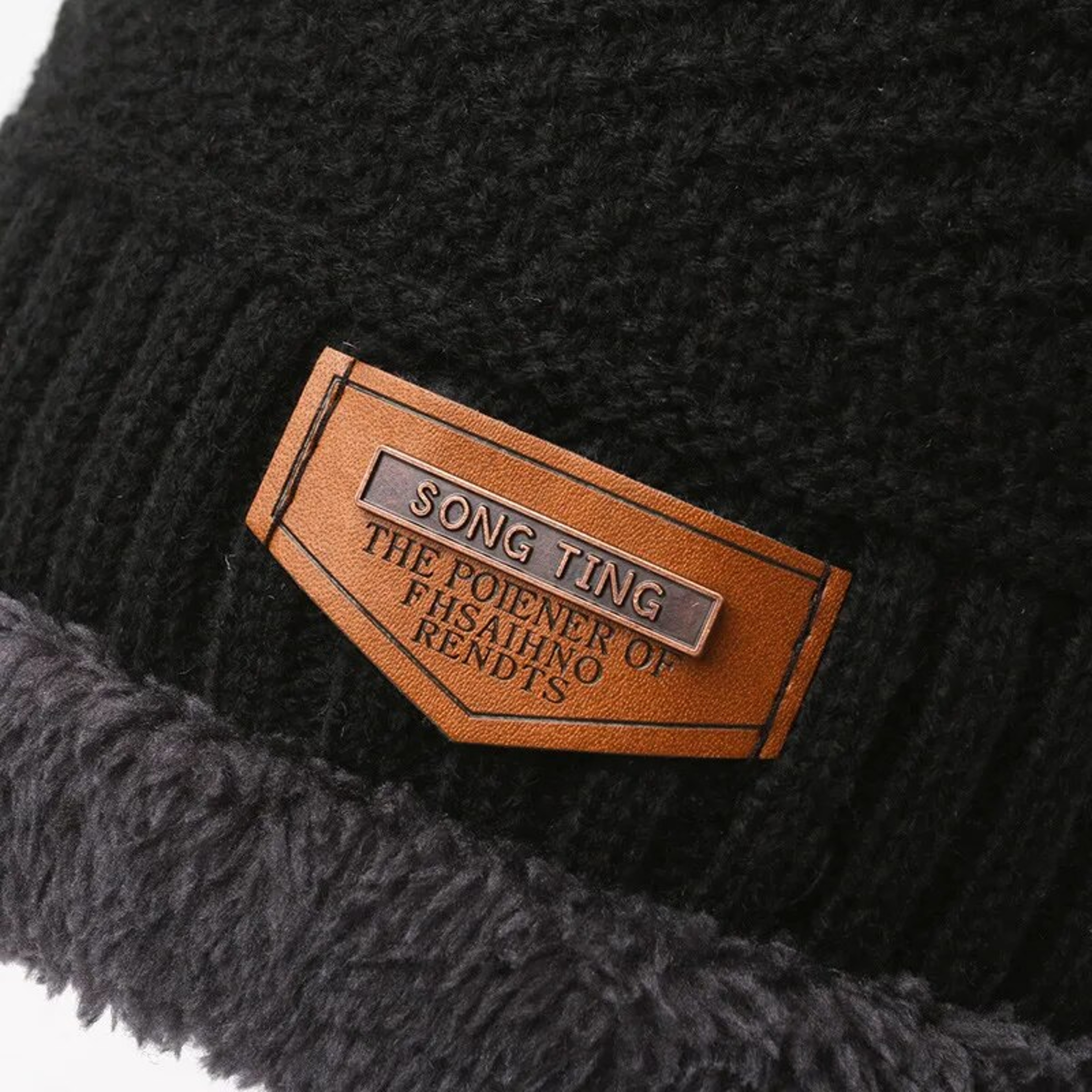 3-Piece Men Winter Set, Windproof Hat, Outdoor Scarf & Gloves | One Plus Cashmere Insulated Knit Hat for Extreme Cold – view 3