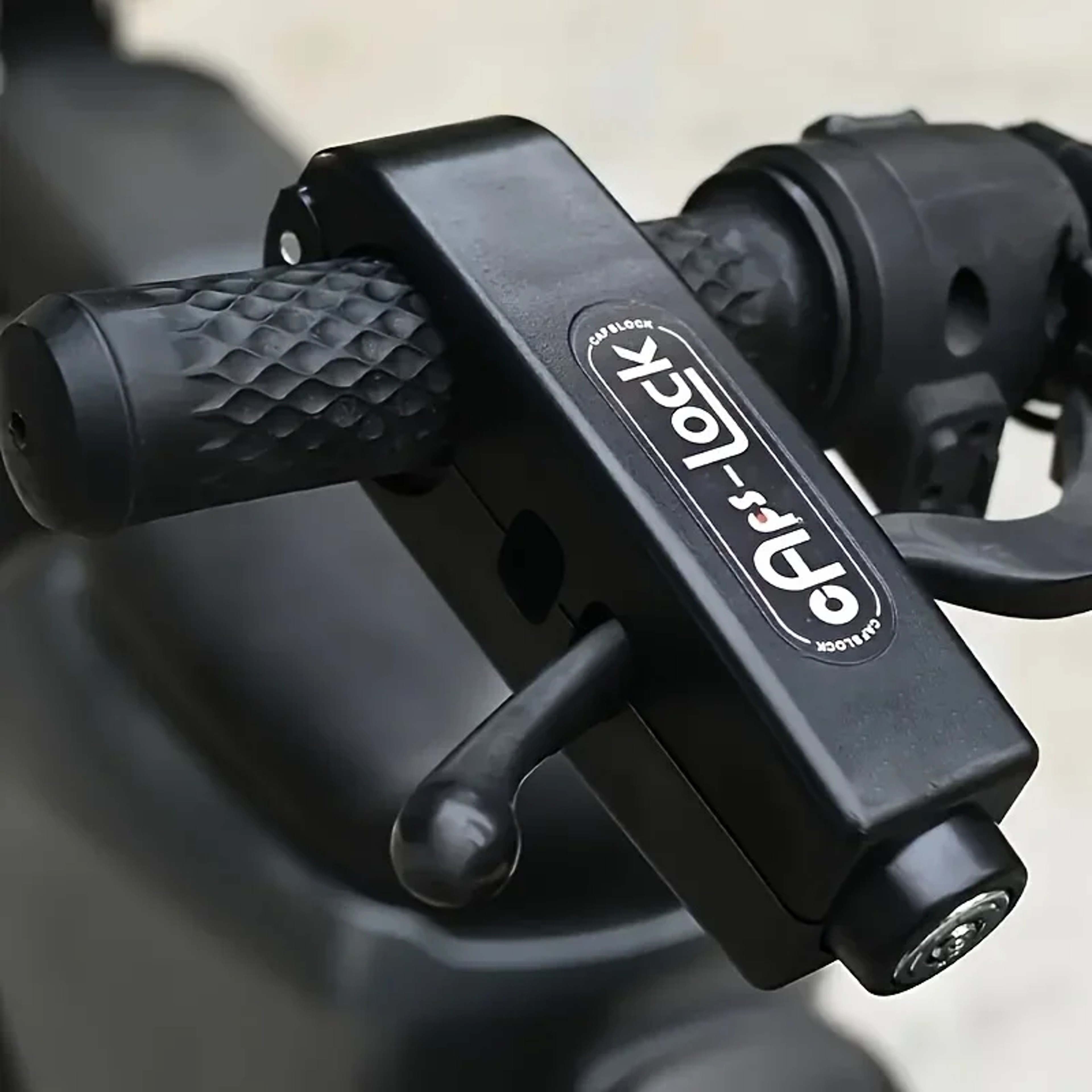 Anti-Theft Lock Set for Mini Electric Vehicle Bike, Handlebar Throttle Lock with Cycling Horn for E-Scooter, Motorcycle – view 2