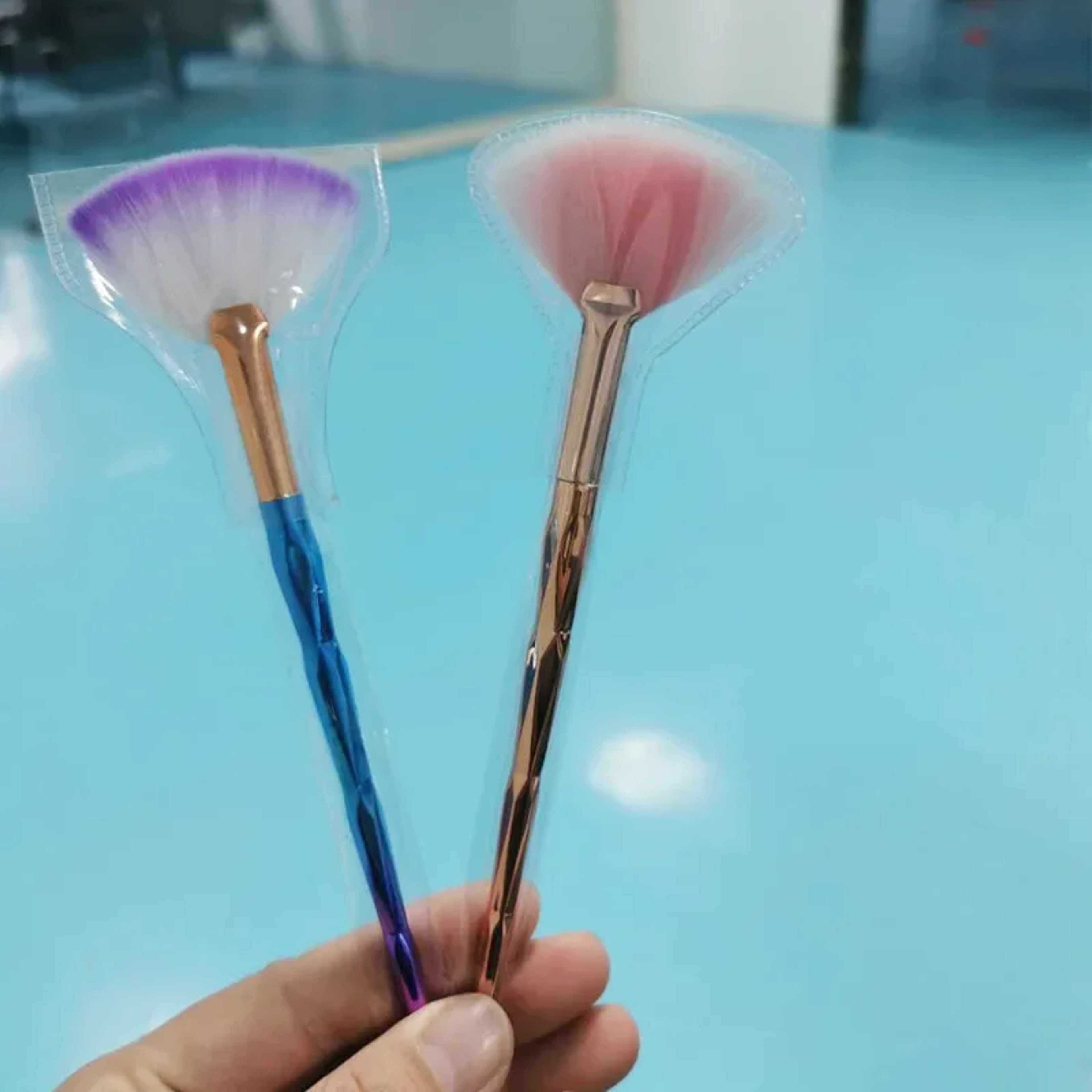 Soft Fiber Fan Makeup Brushes, Facial Brush Set for Glycolic Peel, Face Mask, Spa, Salon Use, Cosmetic Applicator – view 6