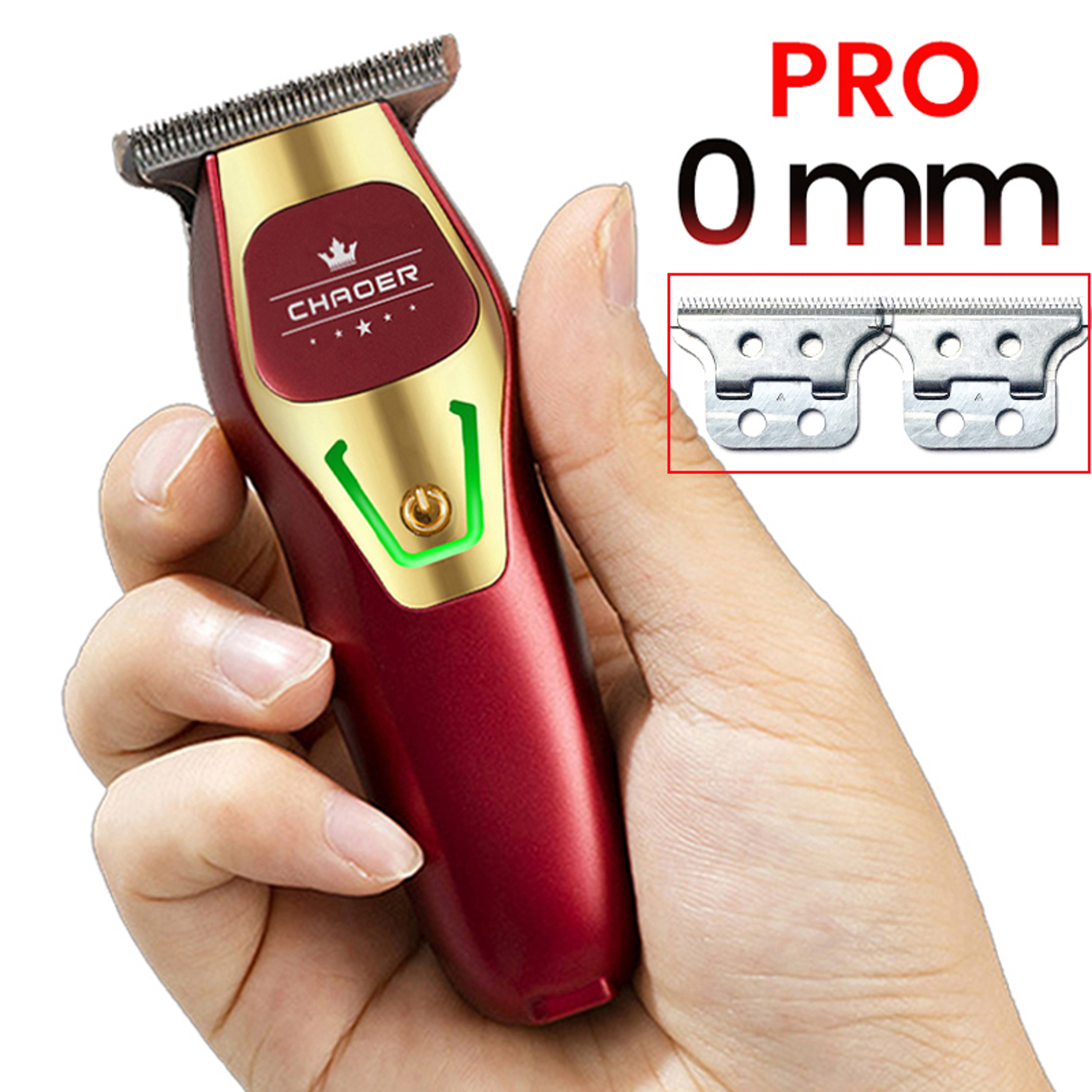 Professional T Blade Hair Trimmer For Men Rechargeable Electric Clipper Beard Shaver Barber Haircut 0
