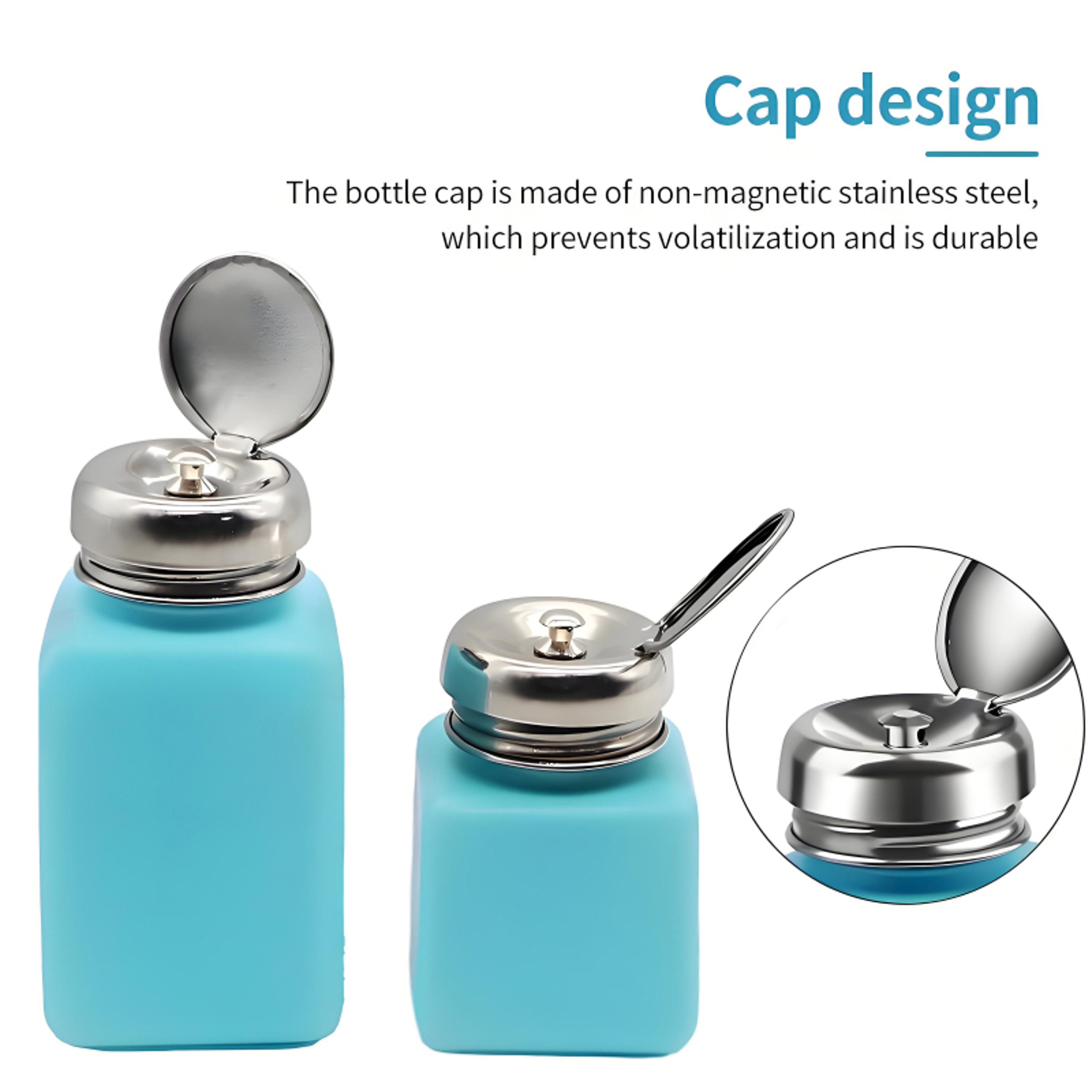 Industrial Stainless Steel MECHANIC Anti-Static Alcohol Dispenser Bottle for Motherboard Cleaning, PCB Repair – view 3