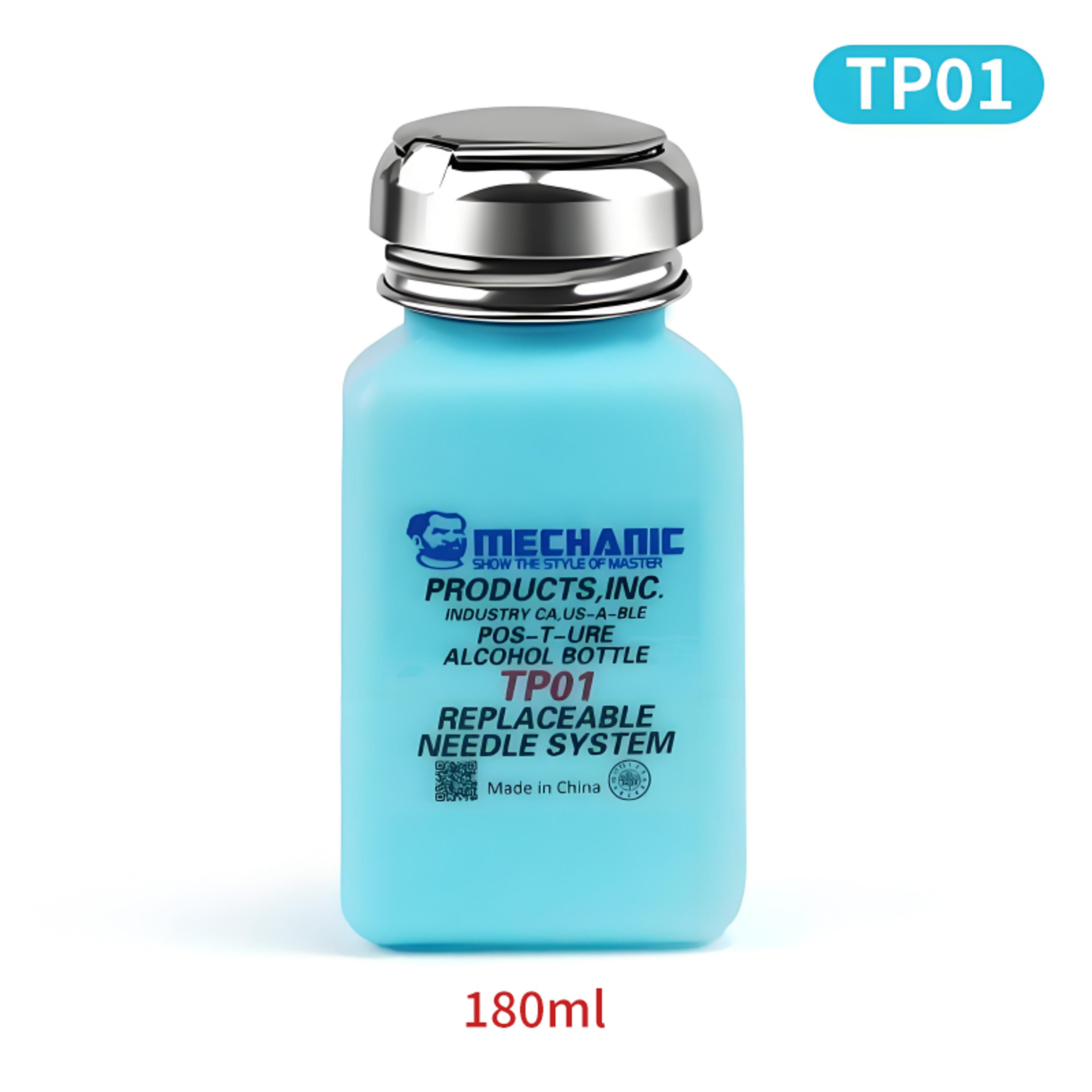 Industrial Stainless Steel MECHANIC Anti-Static Alcohol Dispenser Bottle for Motherboard Cleaning, PCB Repair – view 7
