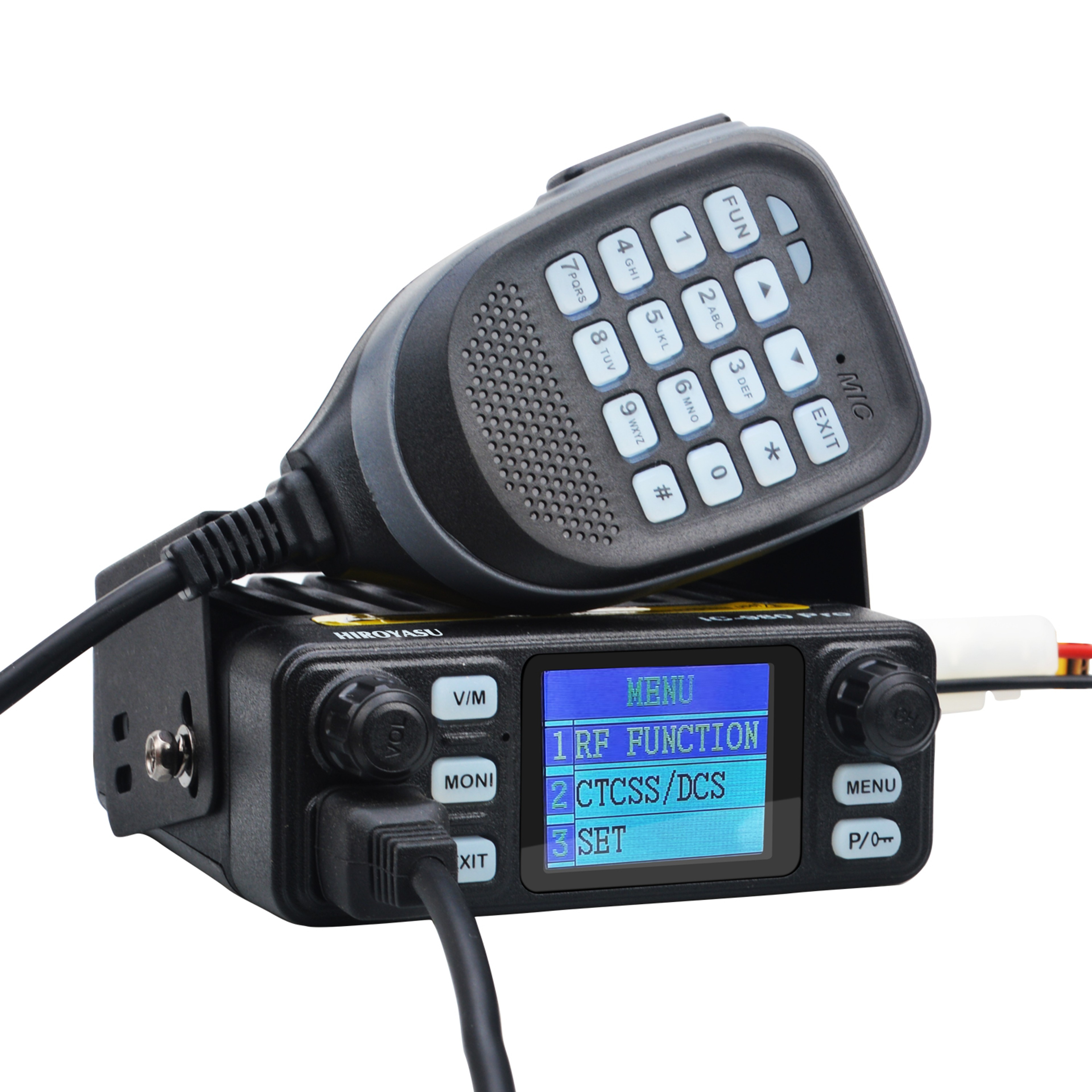 Dual Band 25W Walkie Talkie Mobile Radio, UHF VHF Car Transceiver with AI Noise Reduction, FM Scrambler, VOX Function – view 4