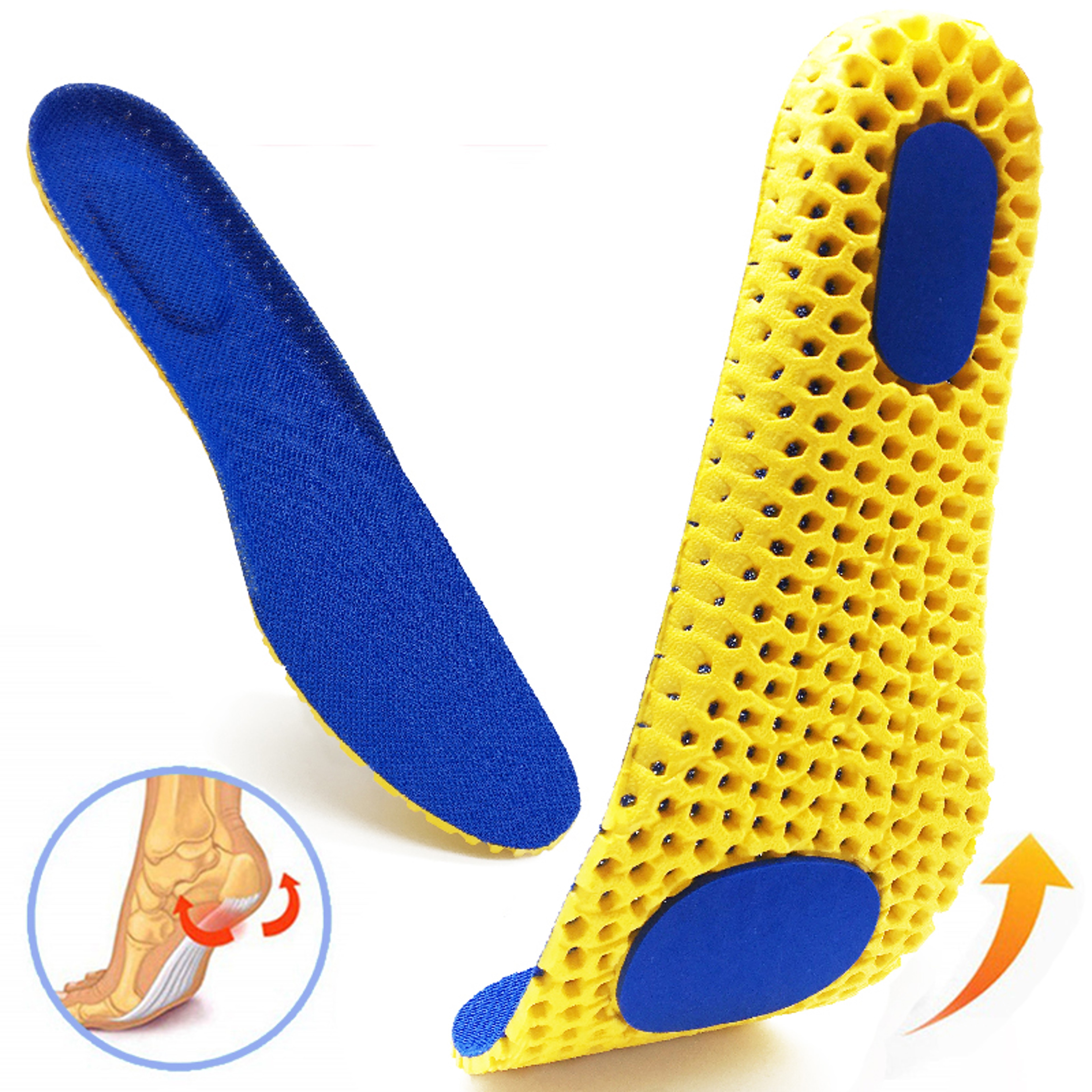Orthopedic Memory Foam Insoles for Men & Women Breathable Mesh Shoe Inserts, Deodorant Support for Feet Pain Relief – view 1