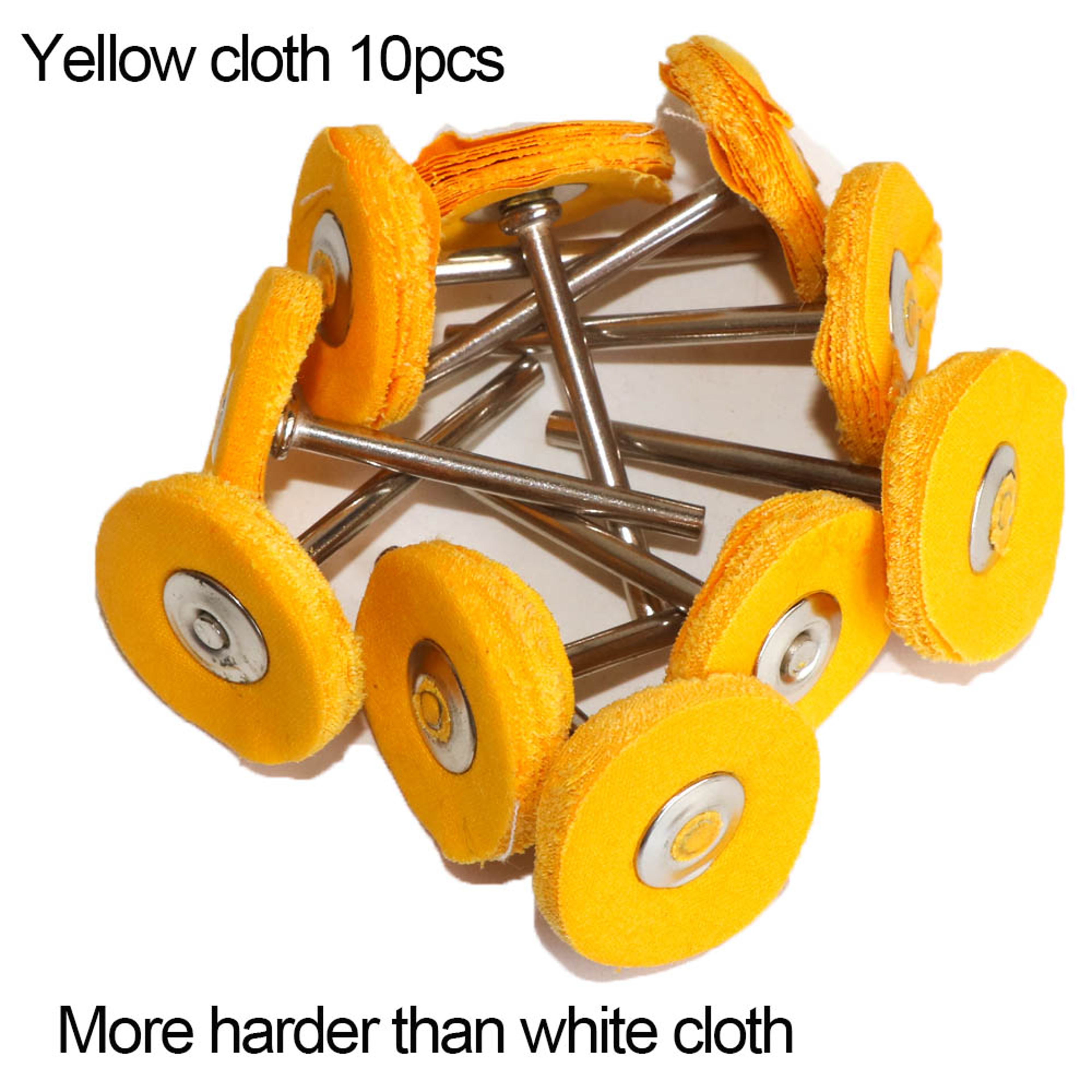 Wool Felt Sanding Grinding Buffing Wheel with Shank, Cotton Polishing Head Brush for Dremel Rotary Drill Tools – view 6
