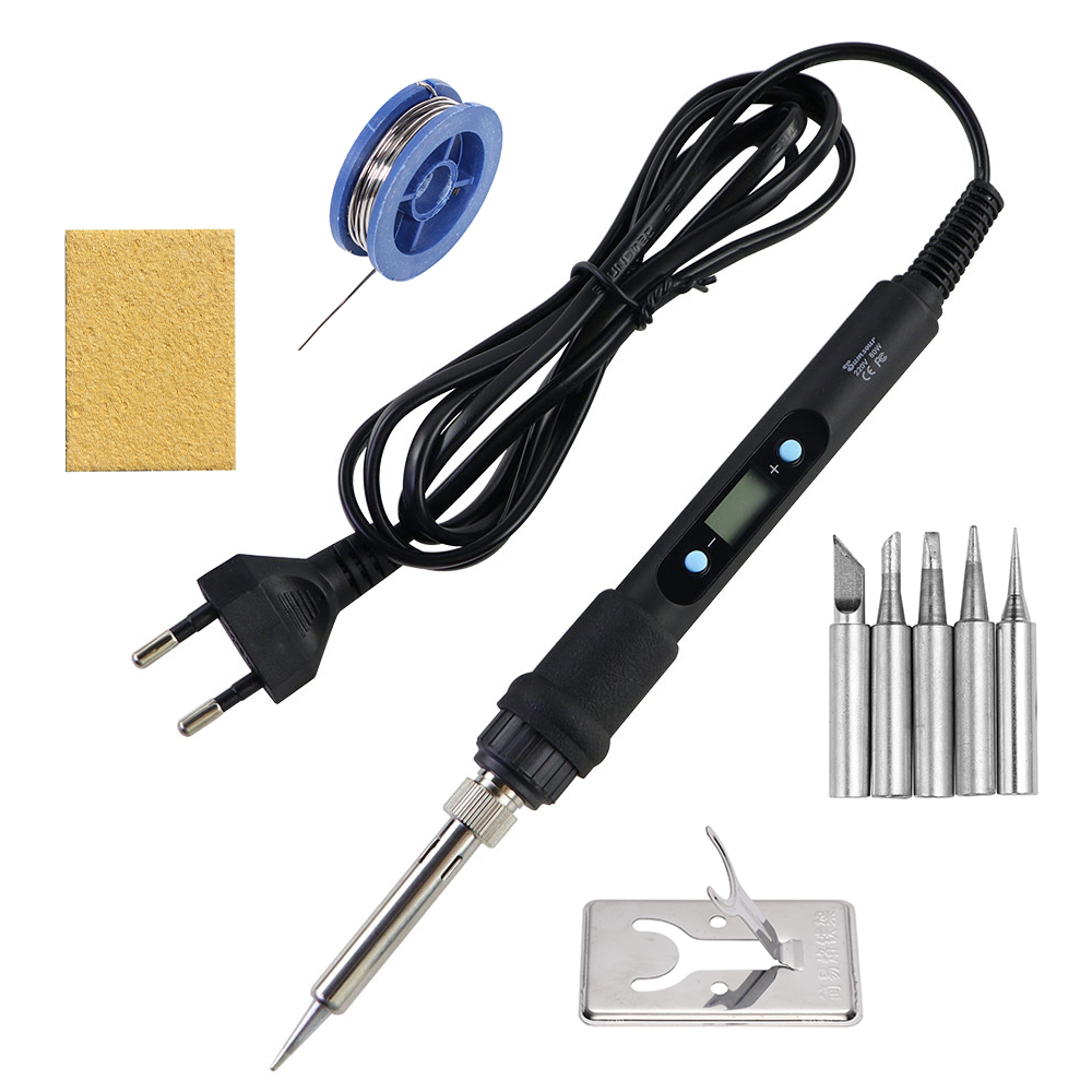 Adjustable Soldering Iron with LCD Display, Electric Welding Repair Tool Set with Solder Wire Tips, Precision Kit – view 8