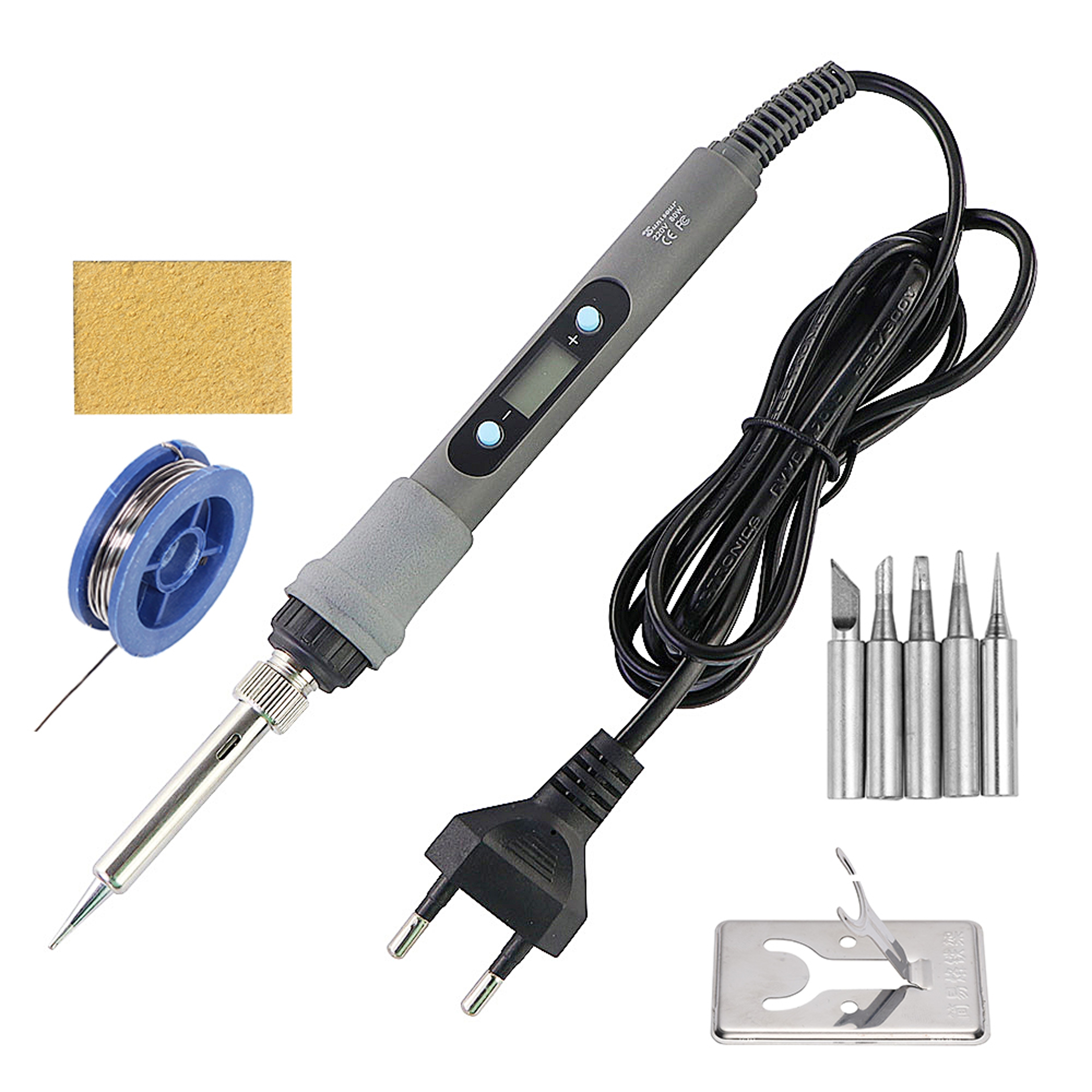 Adjustable Soldering Iron with LCD Display, Electric Welding Repair Tool Set with Solder Wire Tips, Precision Kit – view 14