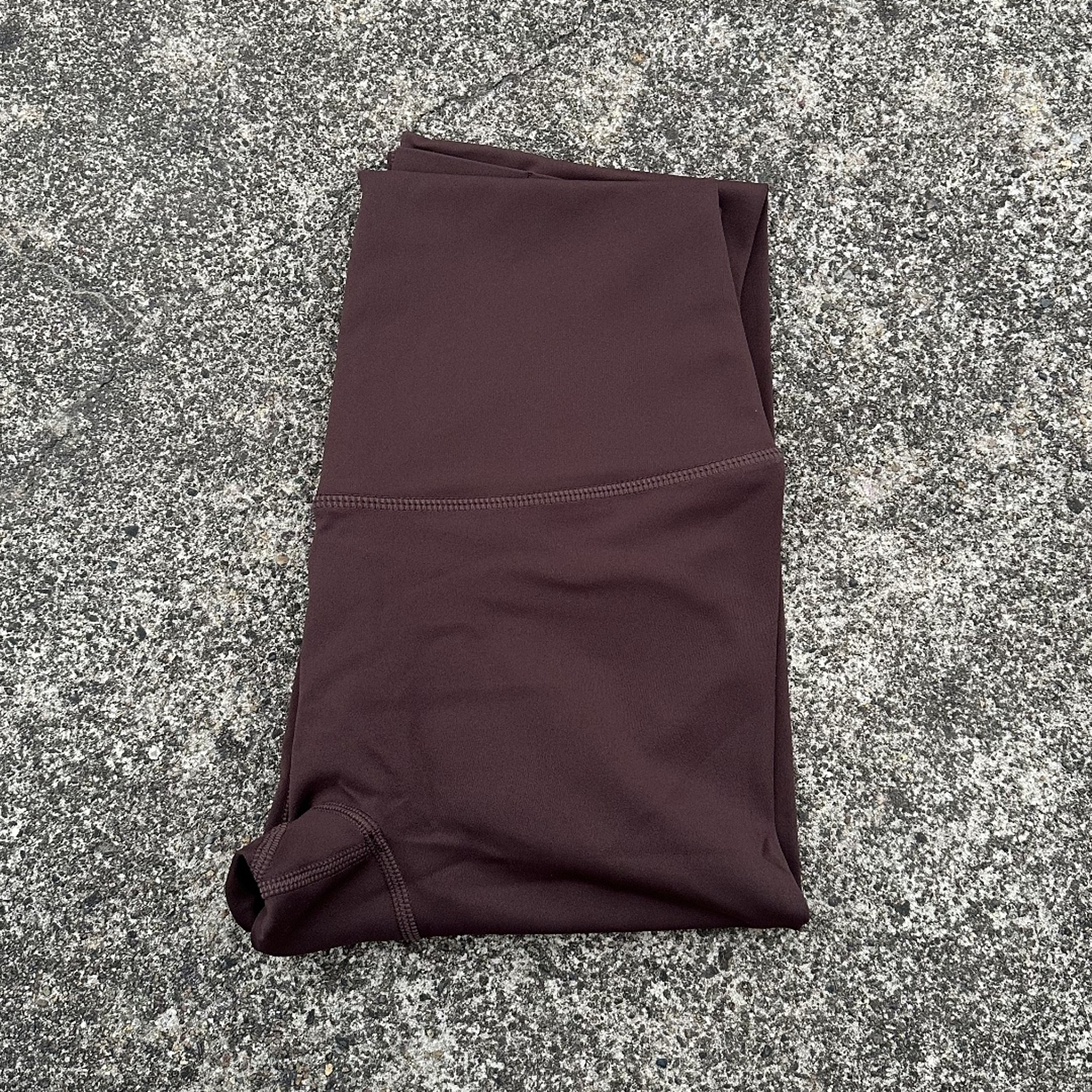 Women High Waist Butter Yoga Leggings, Solid Color Cropped Gym Pants with Back Pocket for Athletic Jogging & Training – view 10