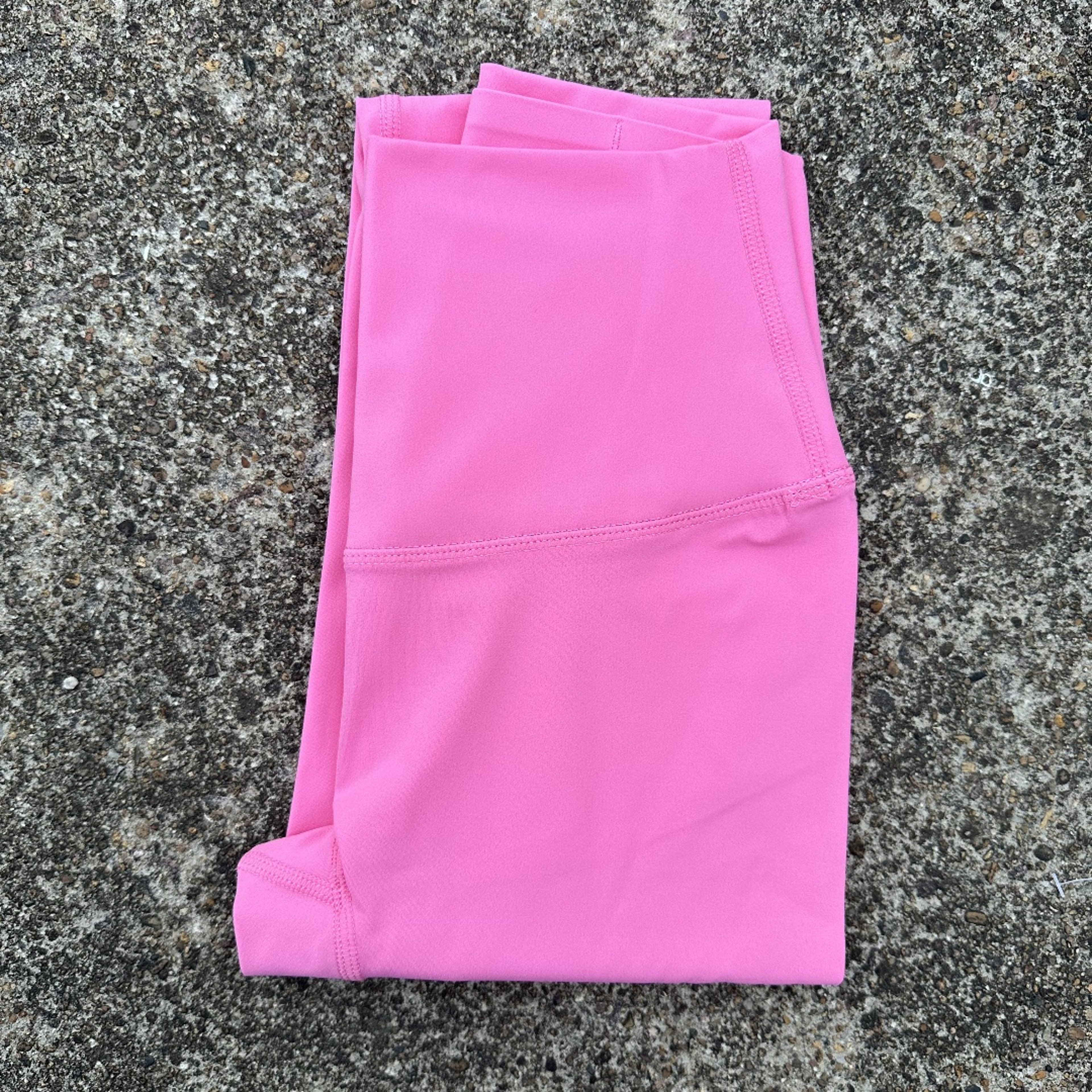 Women High Waist Butter Yoga Leggings, Solid Color Cropped Gym Pants with Back Pocket for Athletic Jogging & Training – view 38