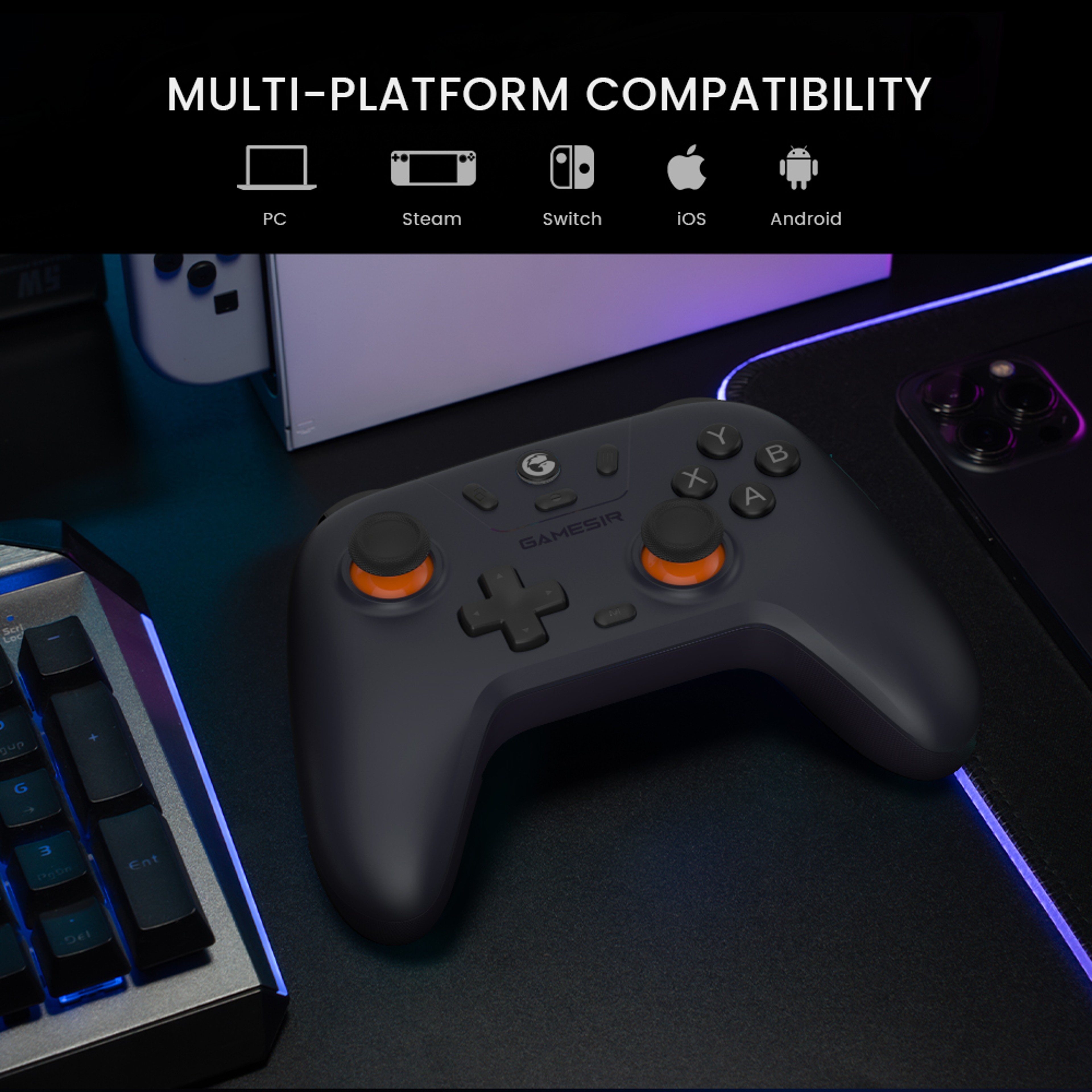 GameSir Nova Lite Bluetooth Wireless Game Controller with Hall Joystick for Nintendo Switch, iPhone, Android, PC – view 3
