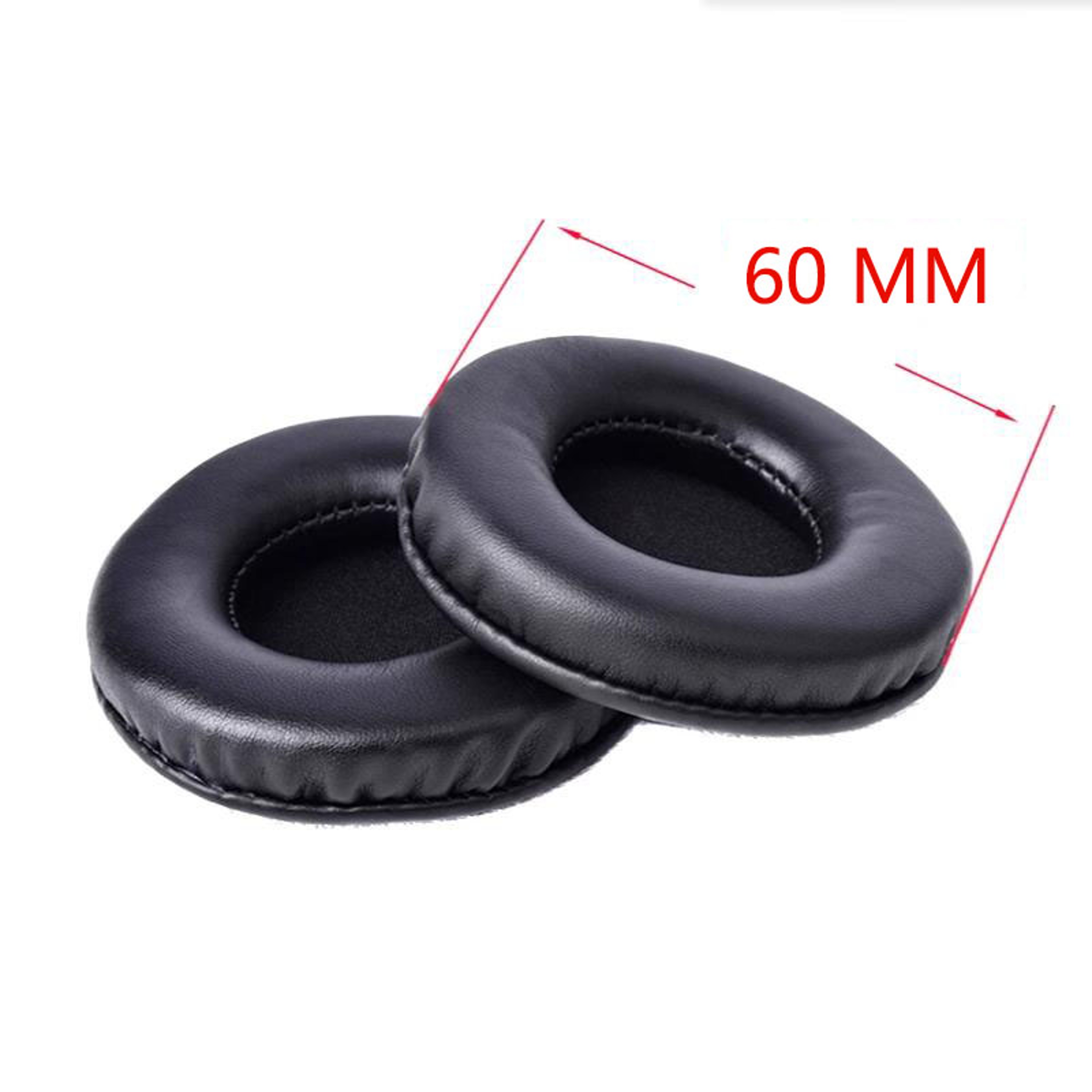 Universal 40mm–110mm Ear Pads For Headphones Covers, Soft Sponge Leather Foam Cushion Replacement Set – view 7