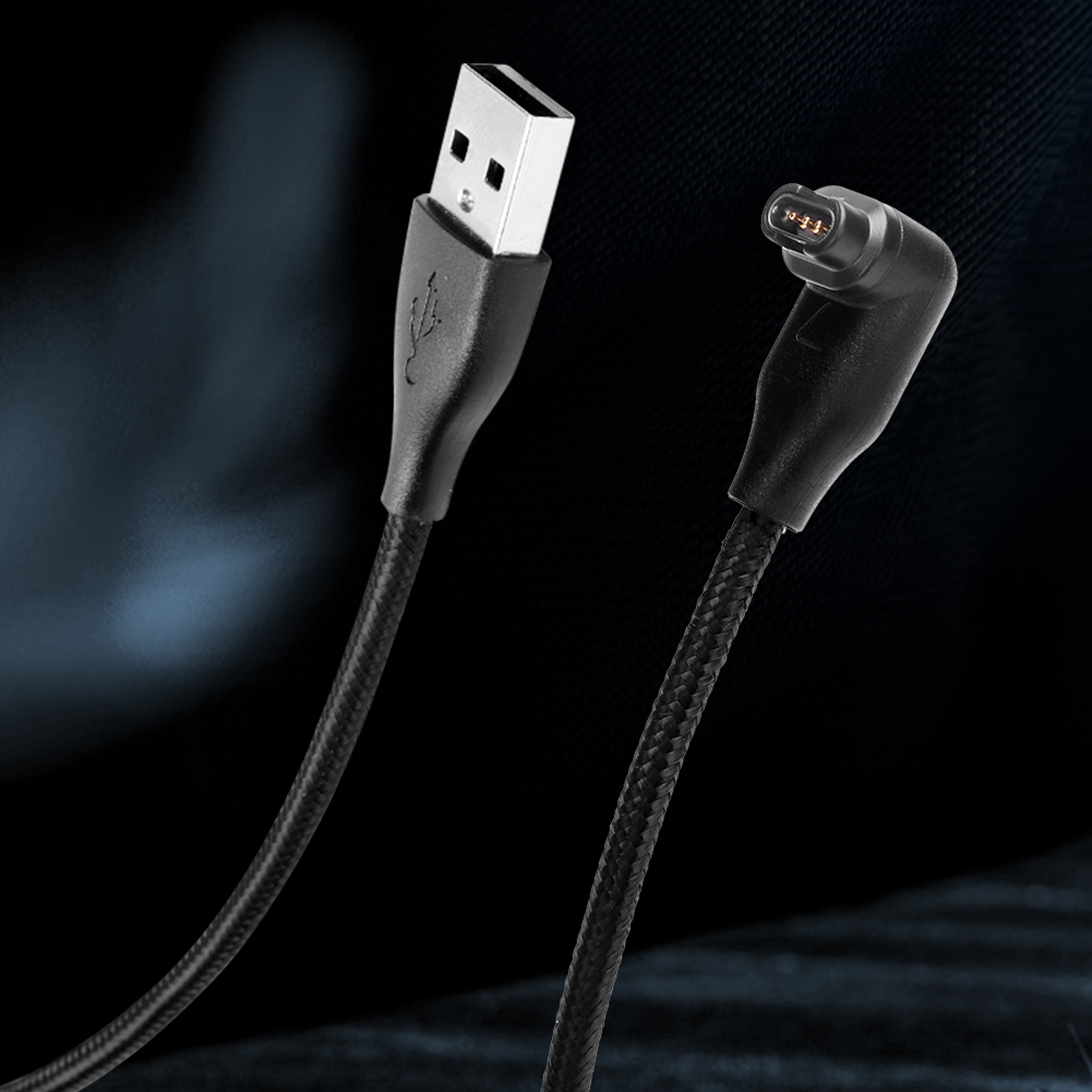 Premium USB Charger Cable for Garmin Fenix, Vivoactive 3, Forerunner 945 Fast Charge & Sync Cord – view 2
