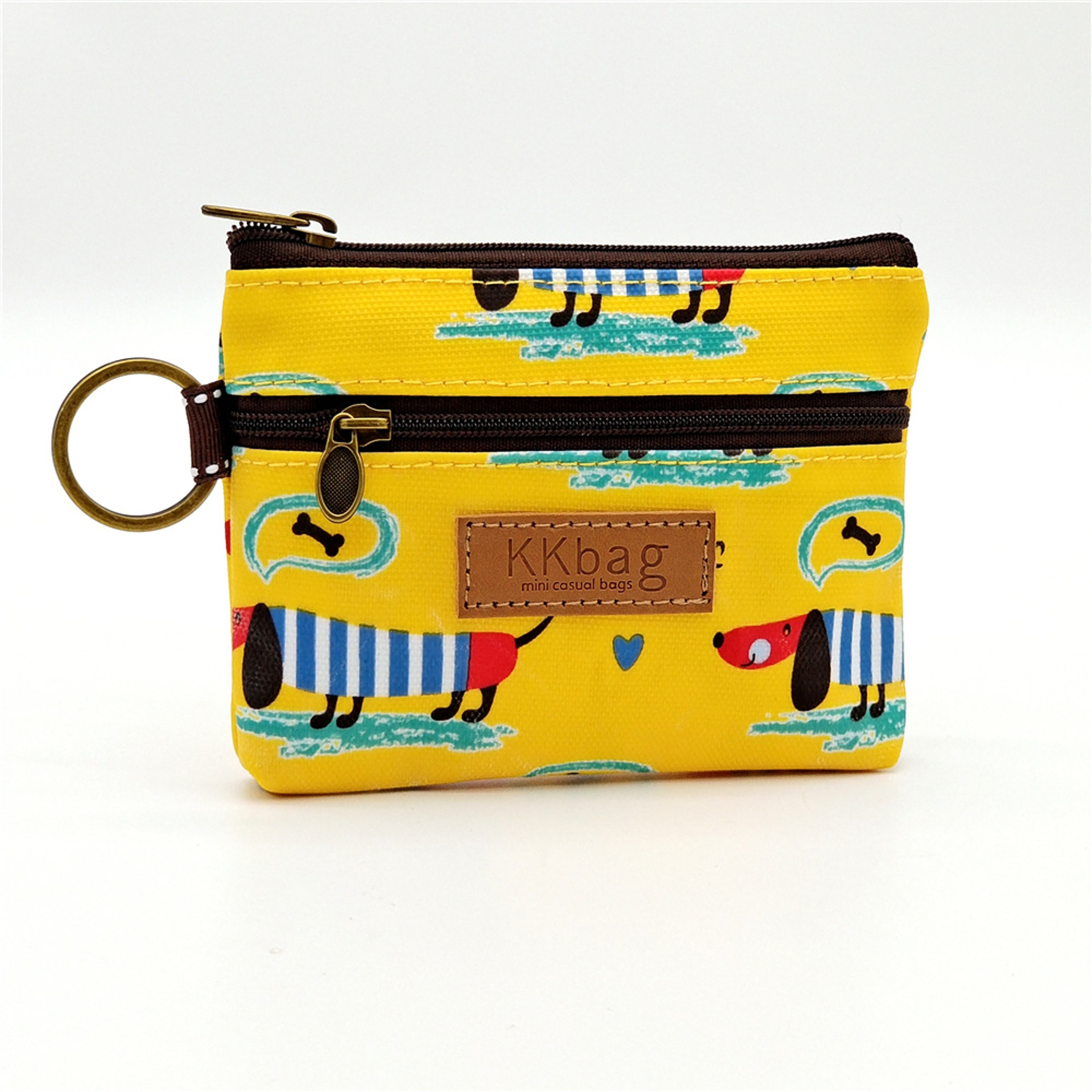 Cartoon Small Coin Purse Cute Animals Wallet Zipper Pouch, Lightweight Terylene Key Card Money Holder for Students Women – view 18