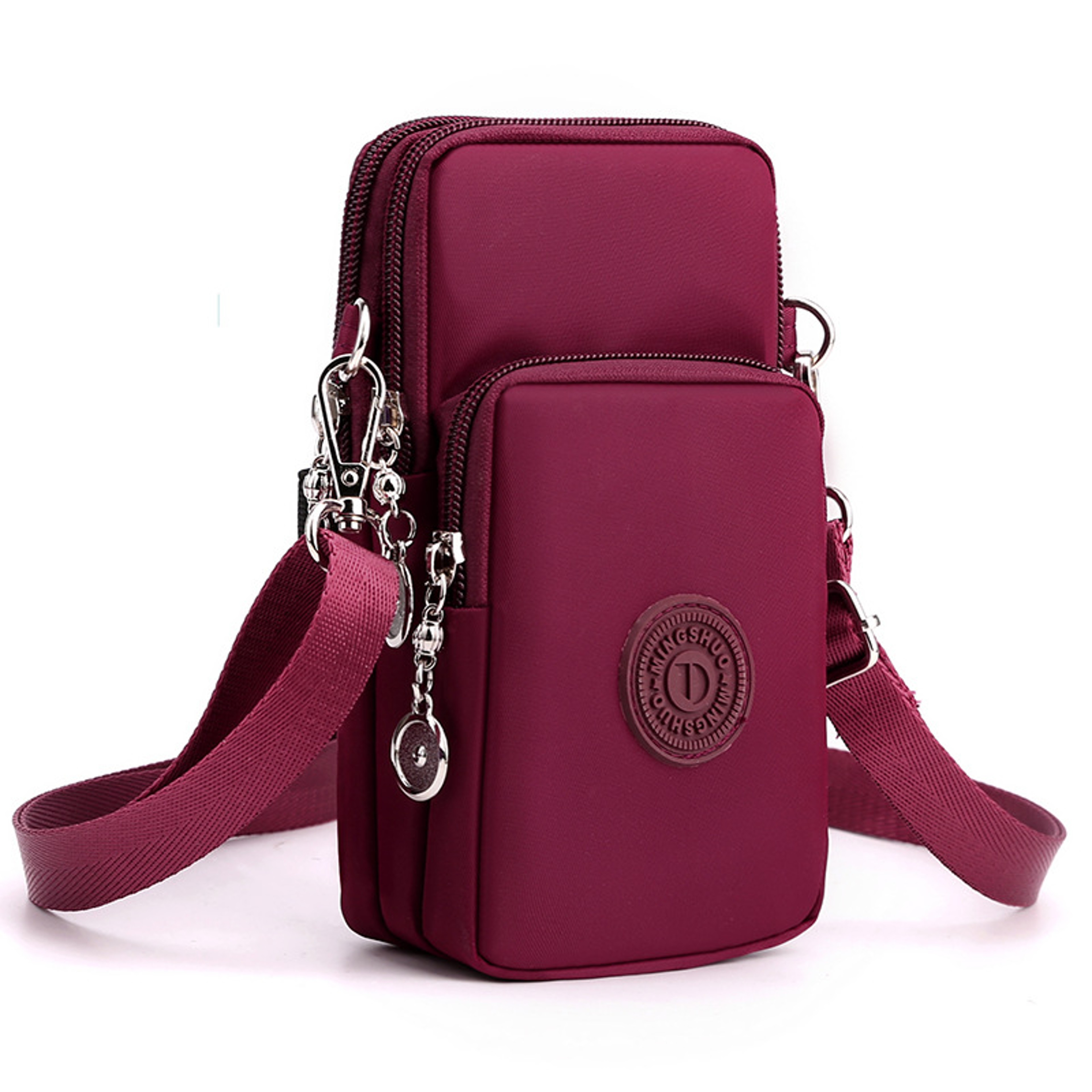Nylon Cell Phone Bag for Women Small Crossbody Travel Purse, Coin Wallet Shoulder Strap Bag, Lightweight Mobile Phone – view 10