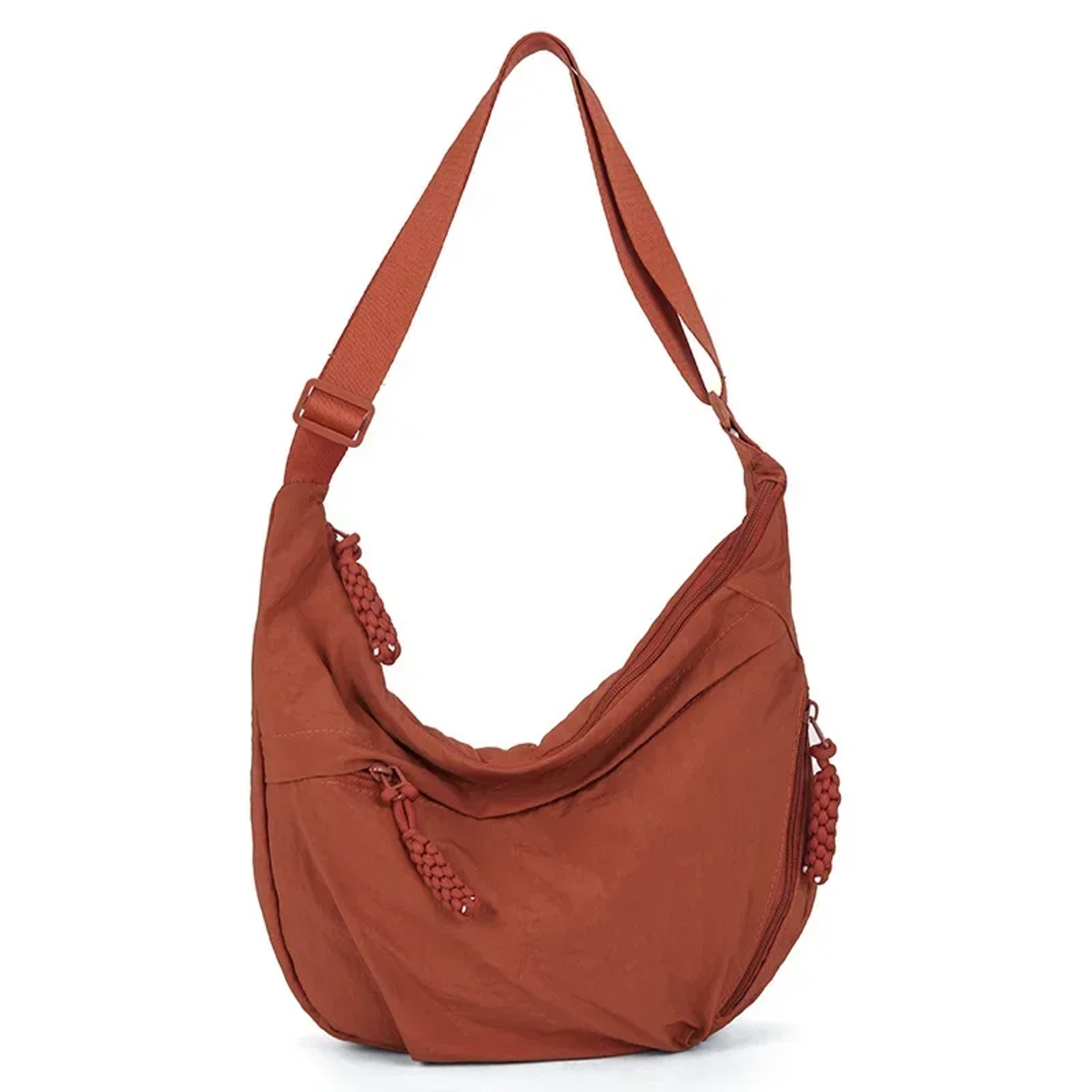 Trendy Soft Cloth Crossbody Bag for Women, Big Solid Color Student Casual Shoulder Hobo Handbag – view 7