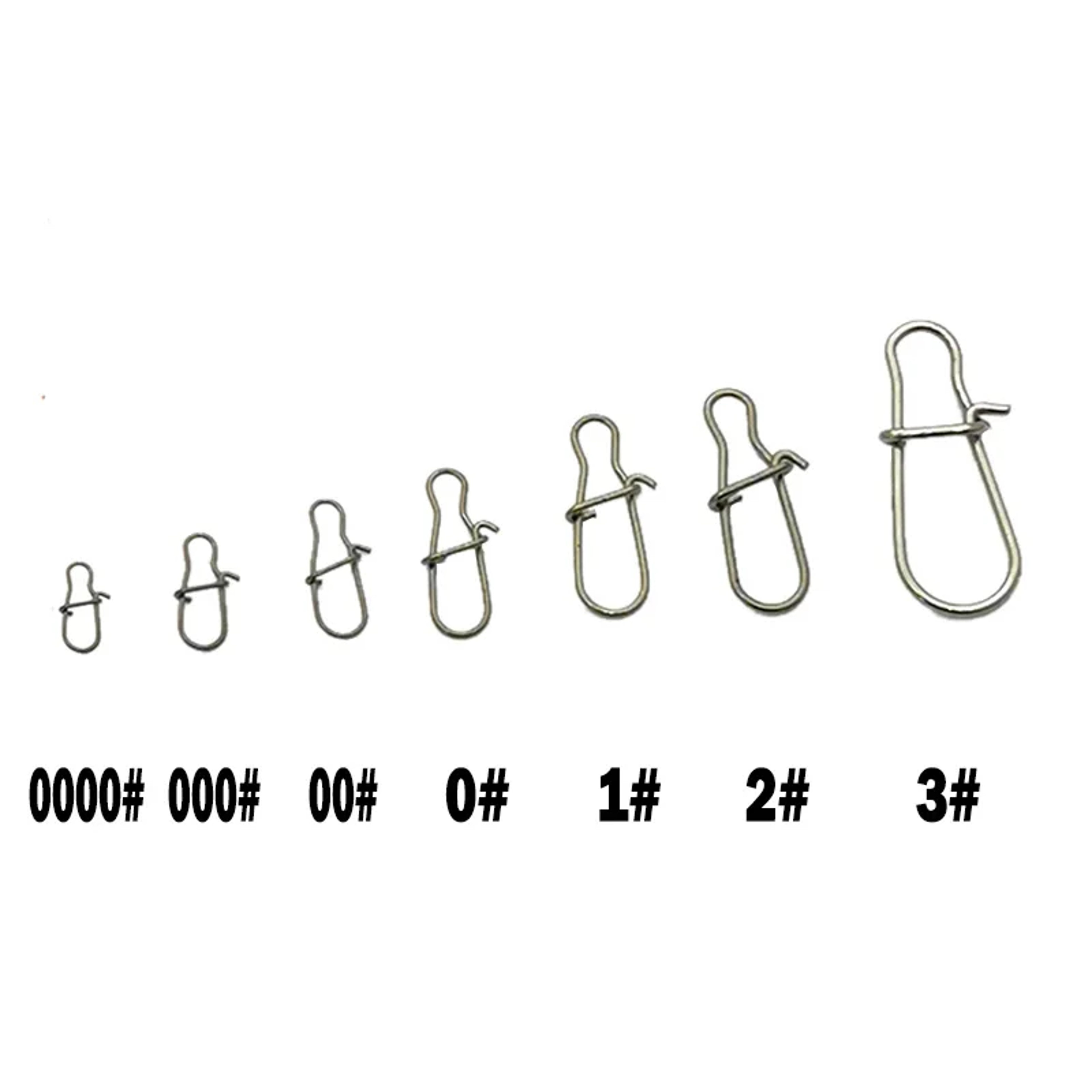Fishing Swivel Clips Stainless Steel Pin Connector, Rolling Swivels Set for Lures, Sea Fishing Gear & Tackle Accessories – view 2