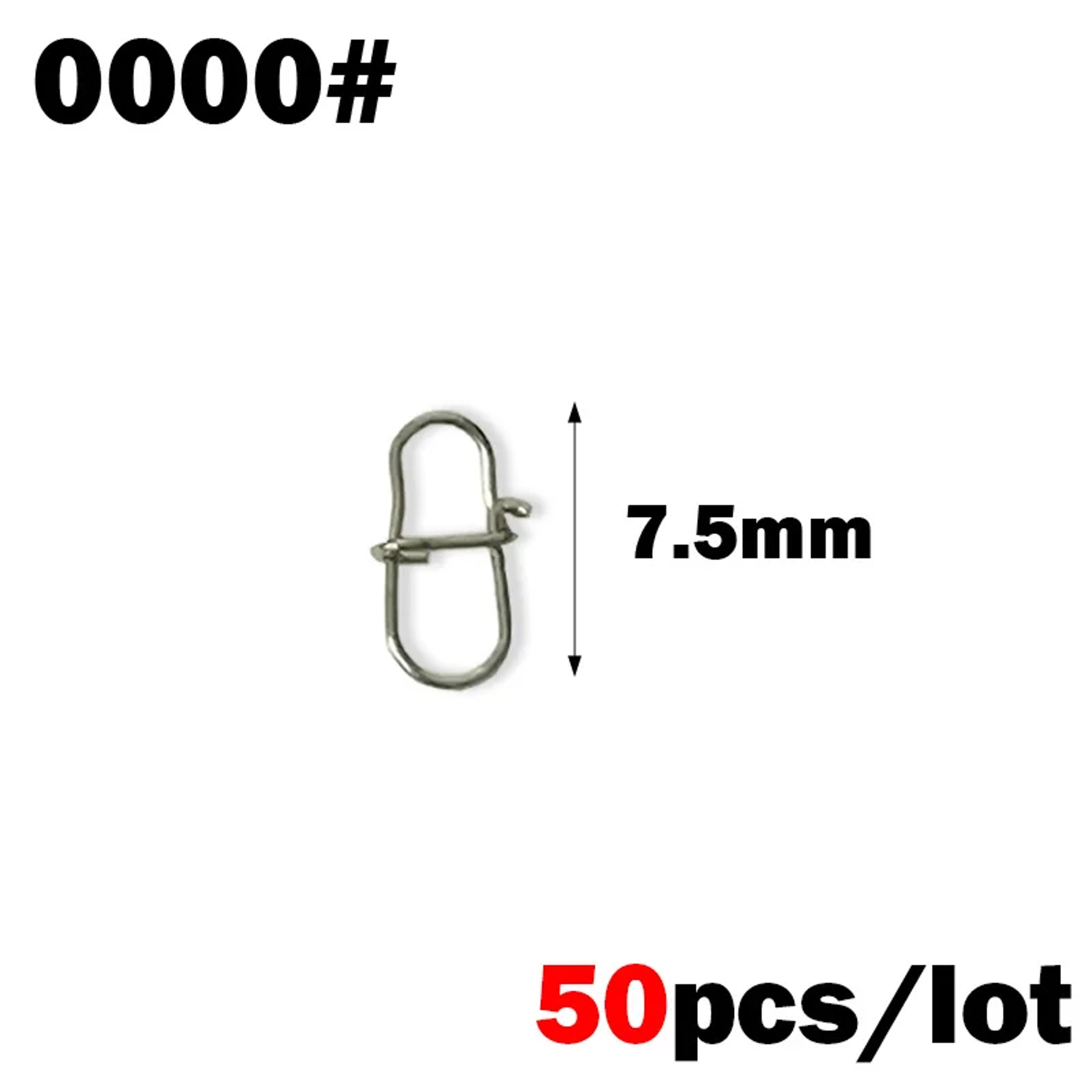 Fishing Swivel Clips Stainless Steel Pin Connector, Rolling Swivels Set for Lures, Sea Fishing Gear & Tackle Accessories – view 12